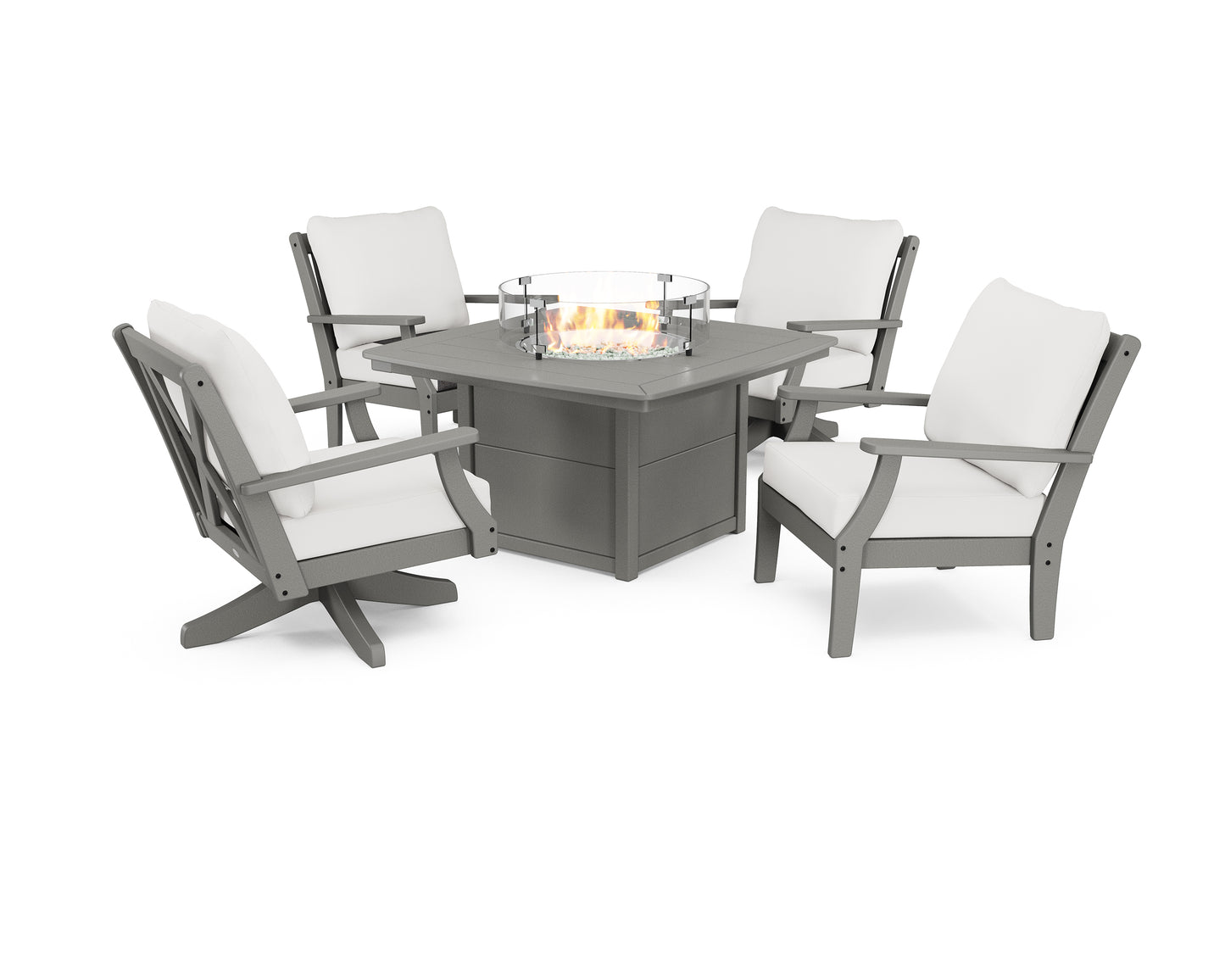 Braxton 5-Piece Deep Seating Set with Fire Table