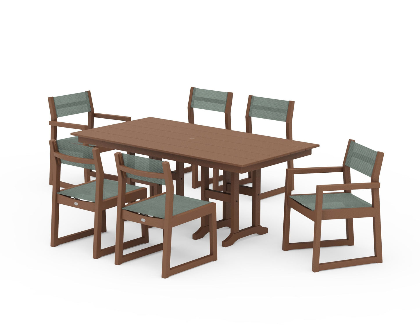 EDGE Sling 7-Piece Farmhouse Dining Set