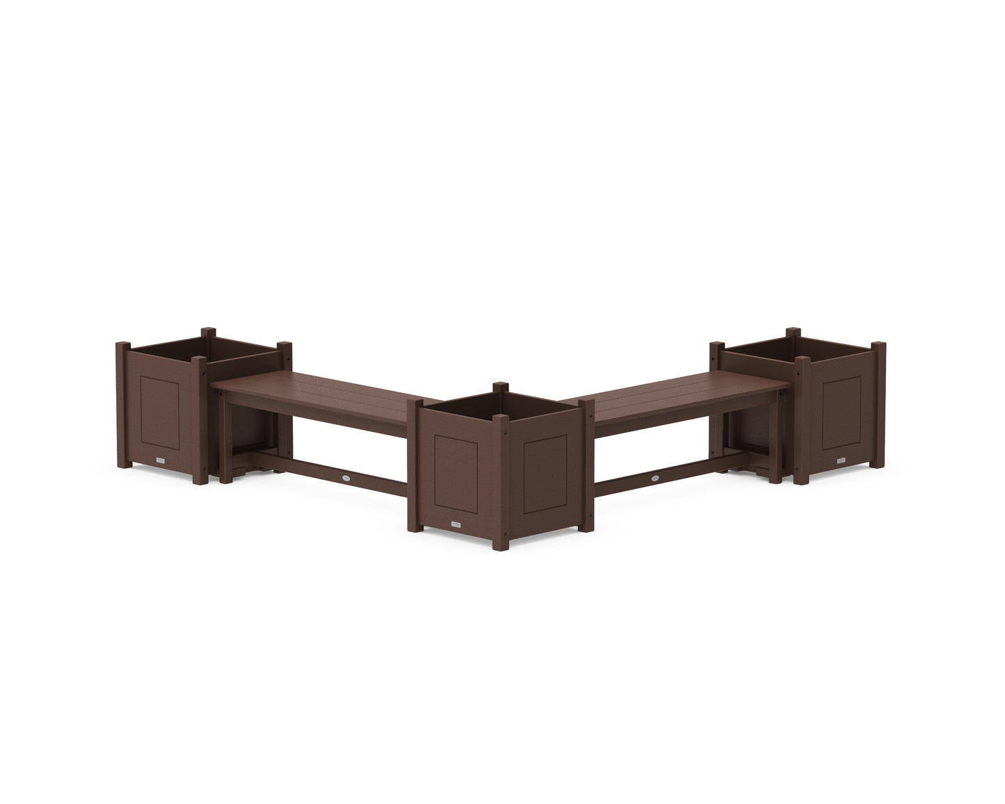 48" Country Living L- Shaped Planter Bench Corner Set - Large