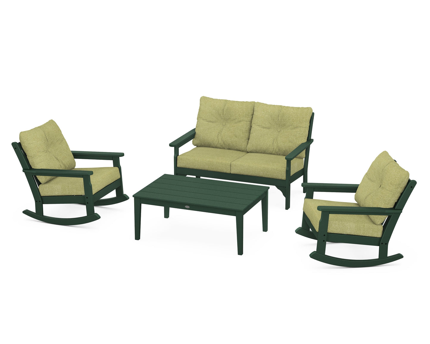 Vineyard 4-Piece Deep Seating Rocking Chair Set