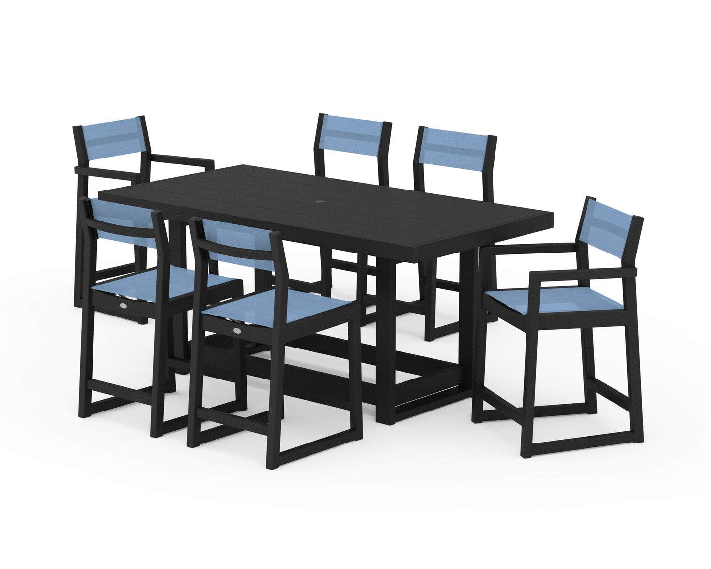 EDGE Sling 7-Piece Counter Table Set