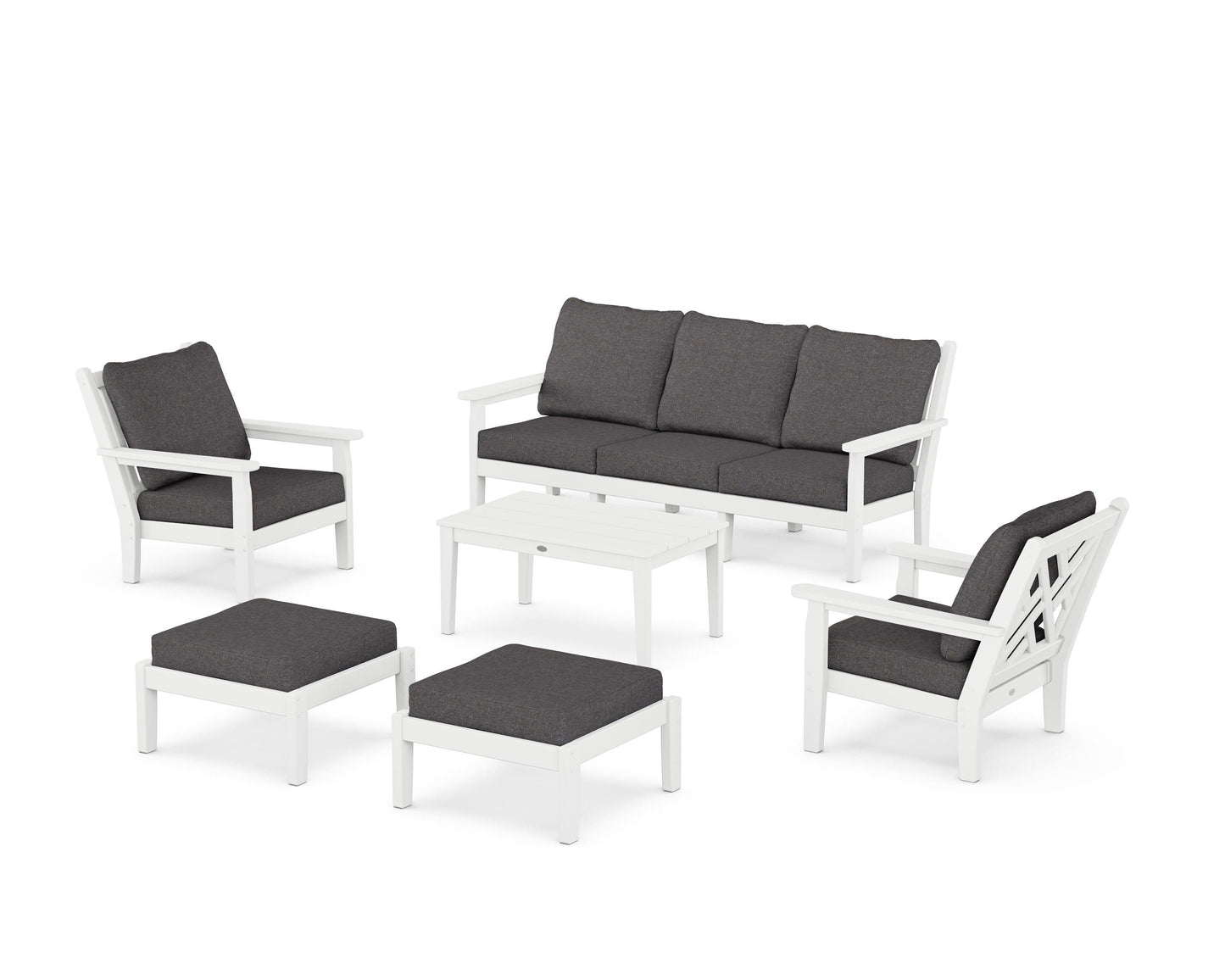 Chippendale 6-Piece Lounge Sofa Set