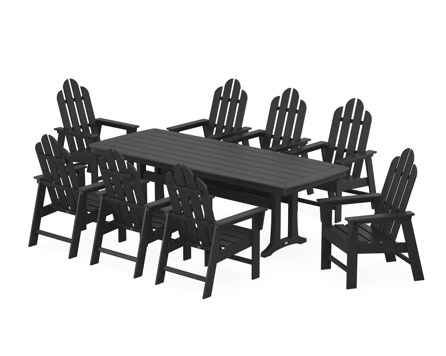 Long Island 9-Piece Dining Set with Trestle Legs