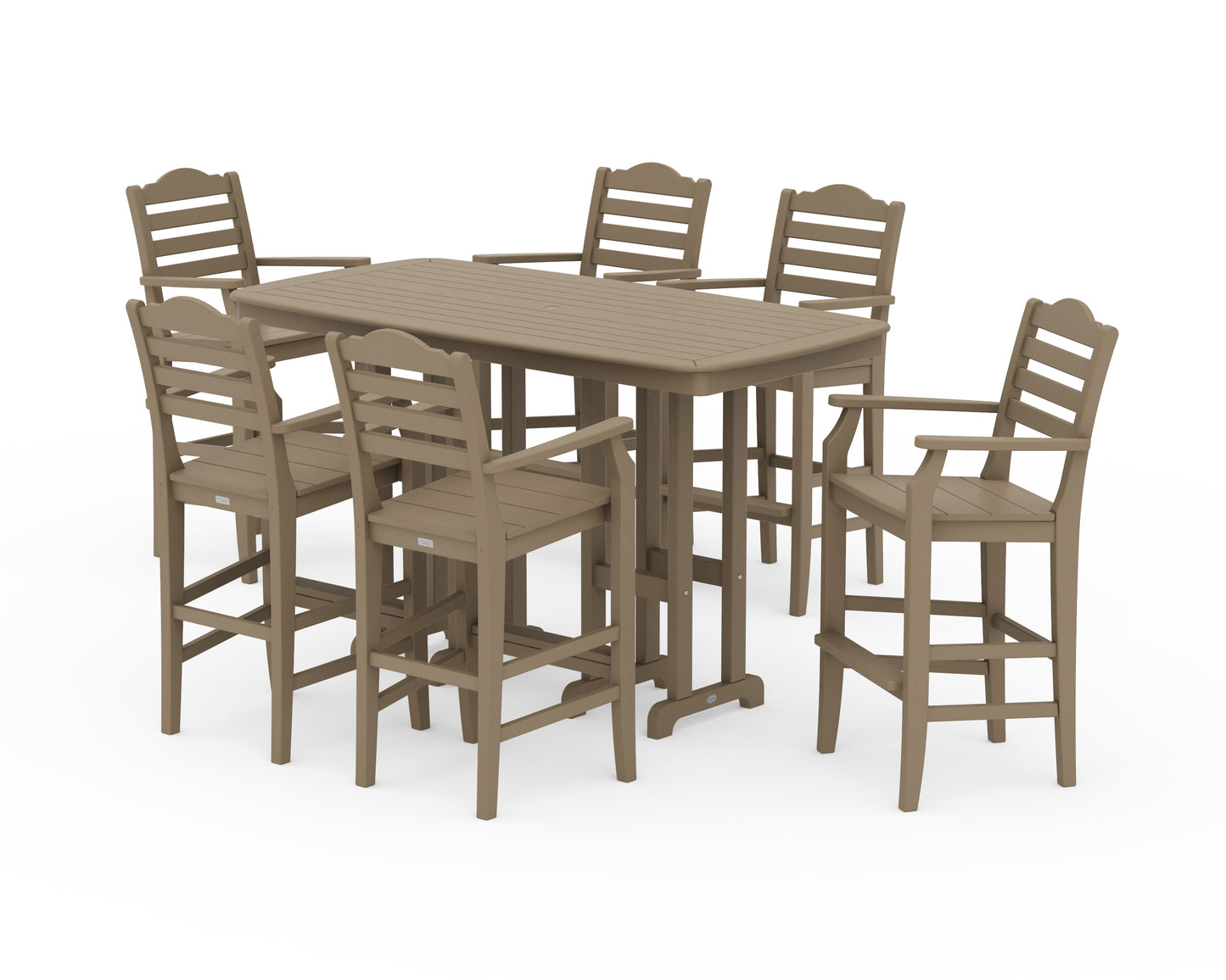 Savannah Arm Chair 7-Piece Bar Set