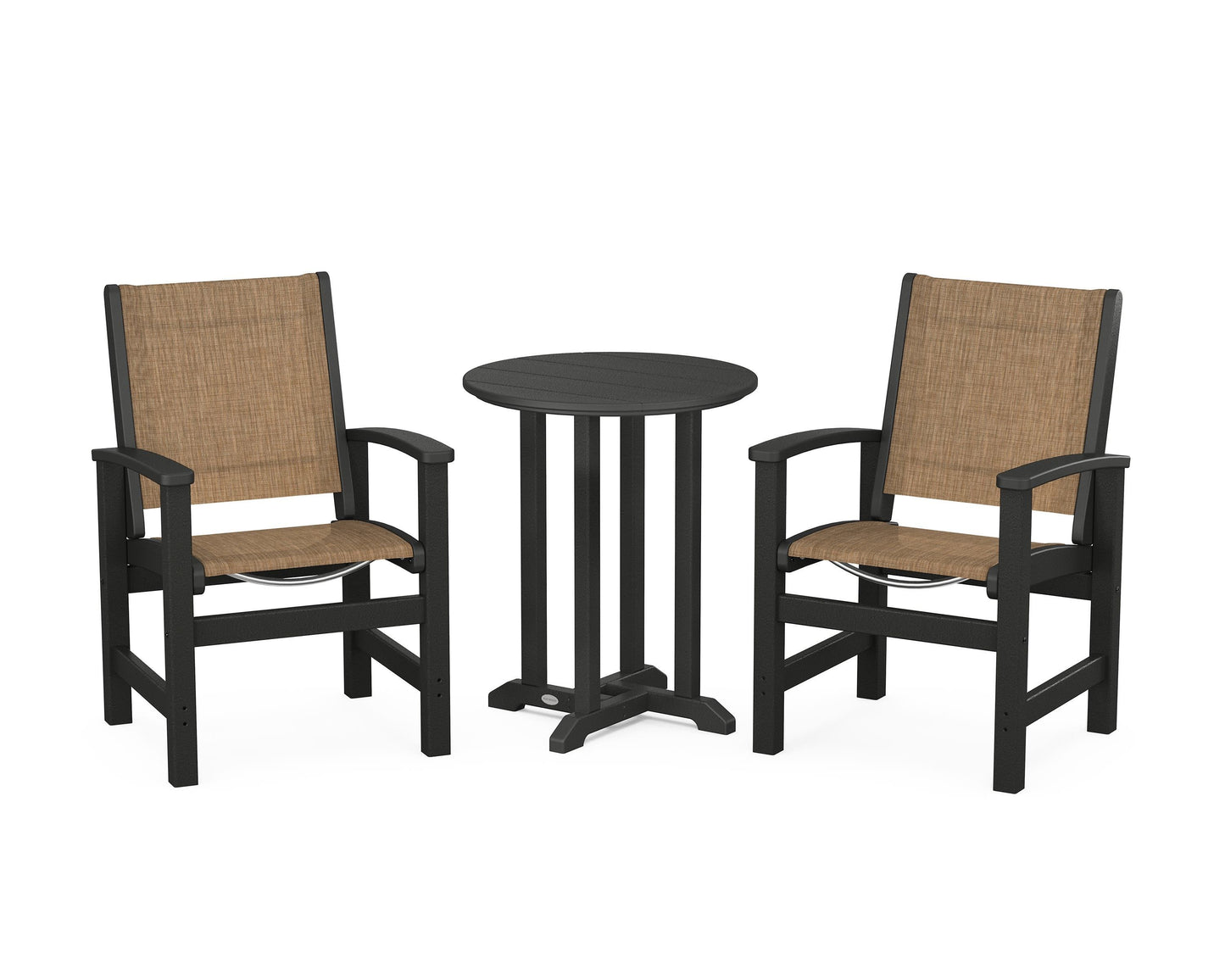 Coastal 3-Piece Round Bistro Dining Set
