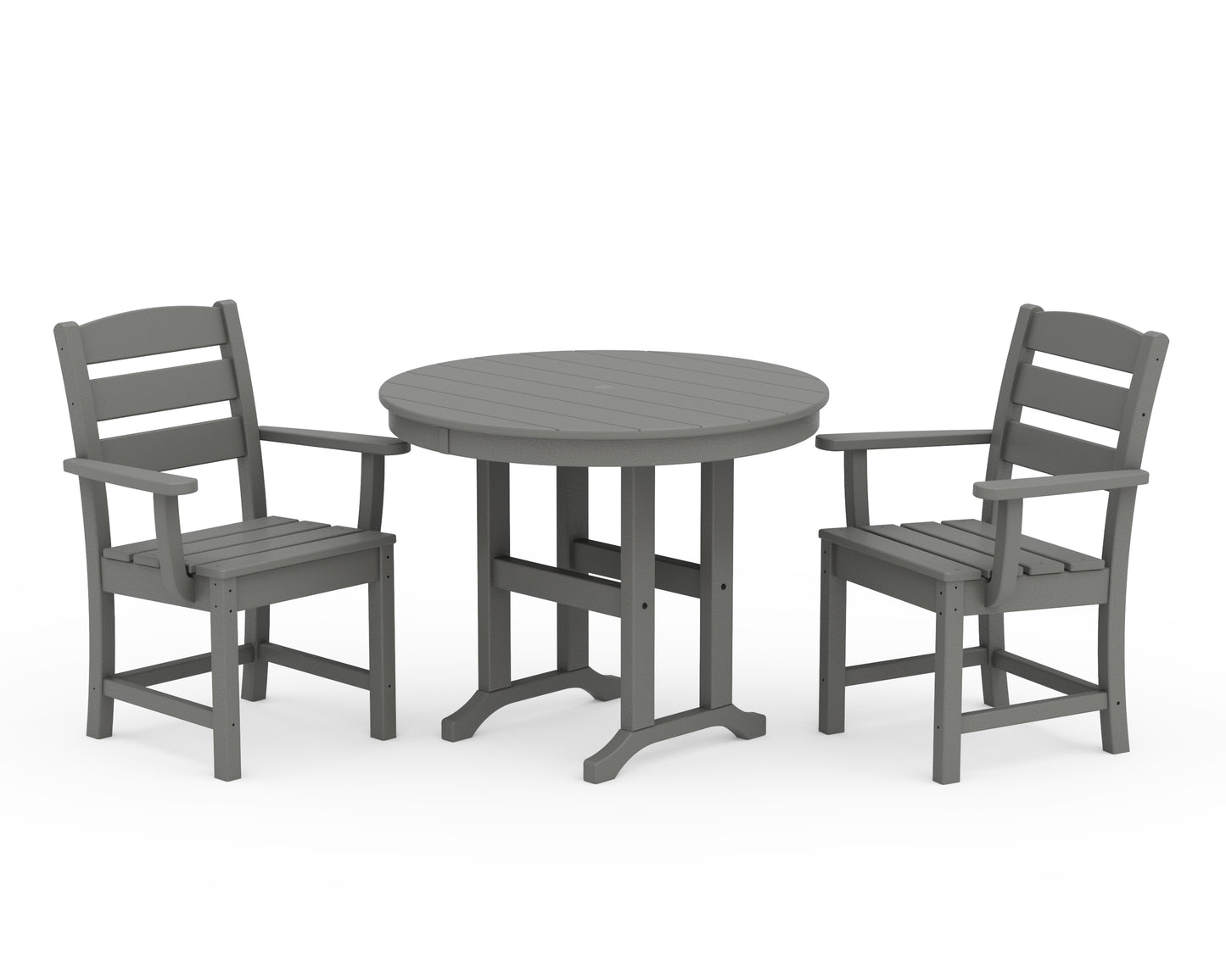 Lakeside 3-Piece Round Dining Set