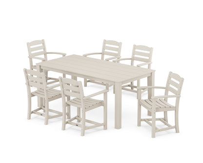 La Casa Cafe Arm Chair 7-Piece Parsons Dining Set