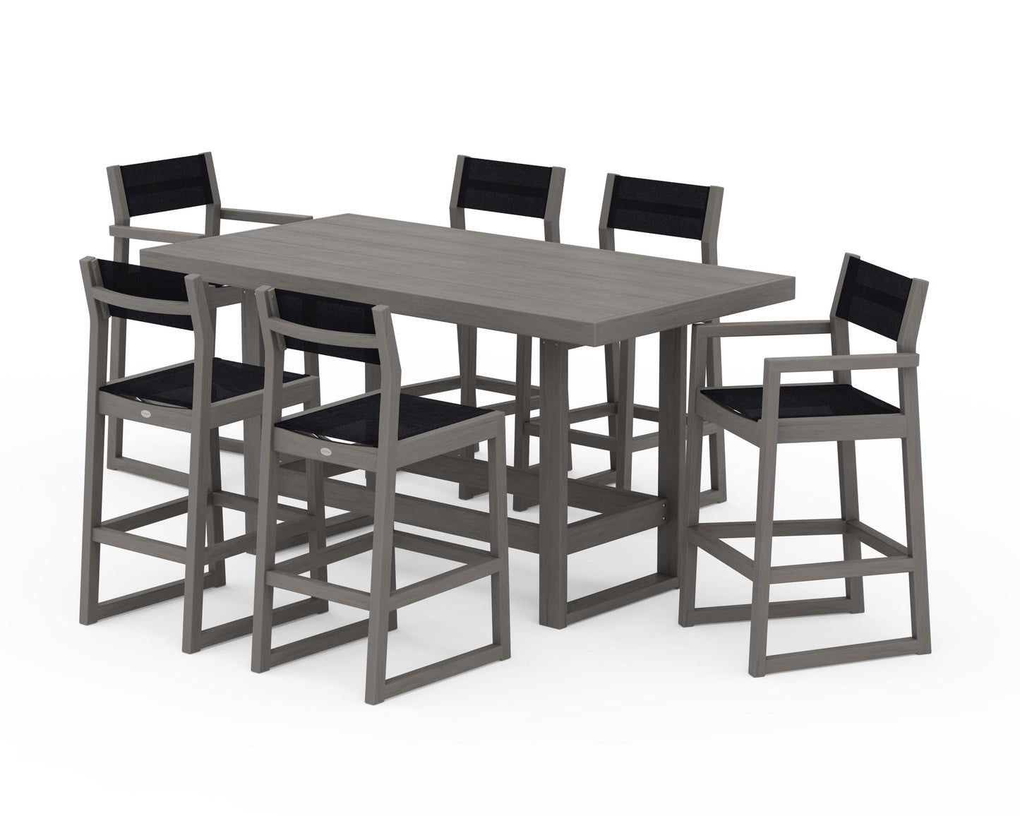 EDGE Sling 7-Piece Bar Table Set