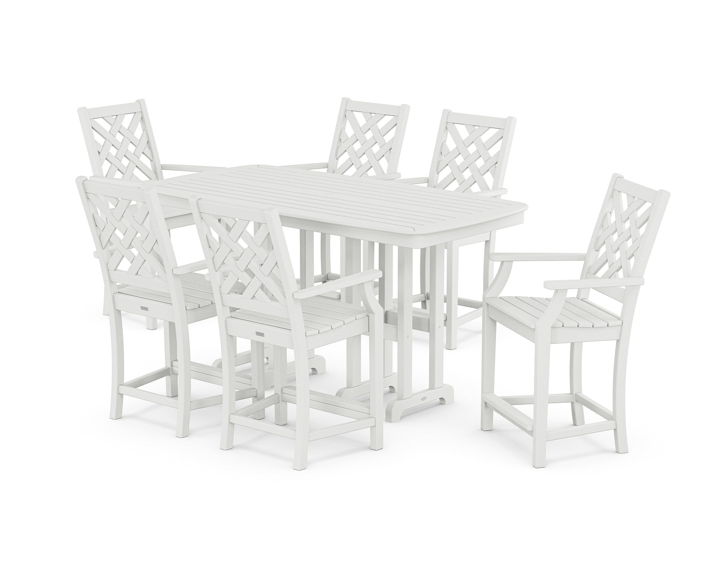Wovendale Arm Chair 7-Piece Counter Set