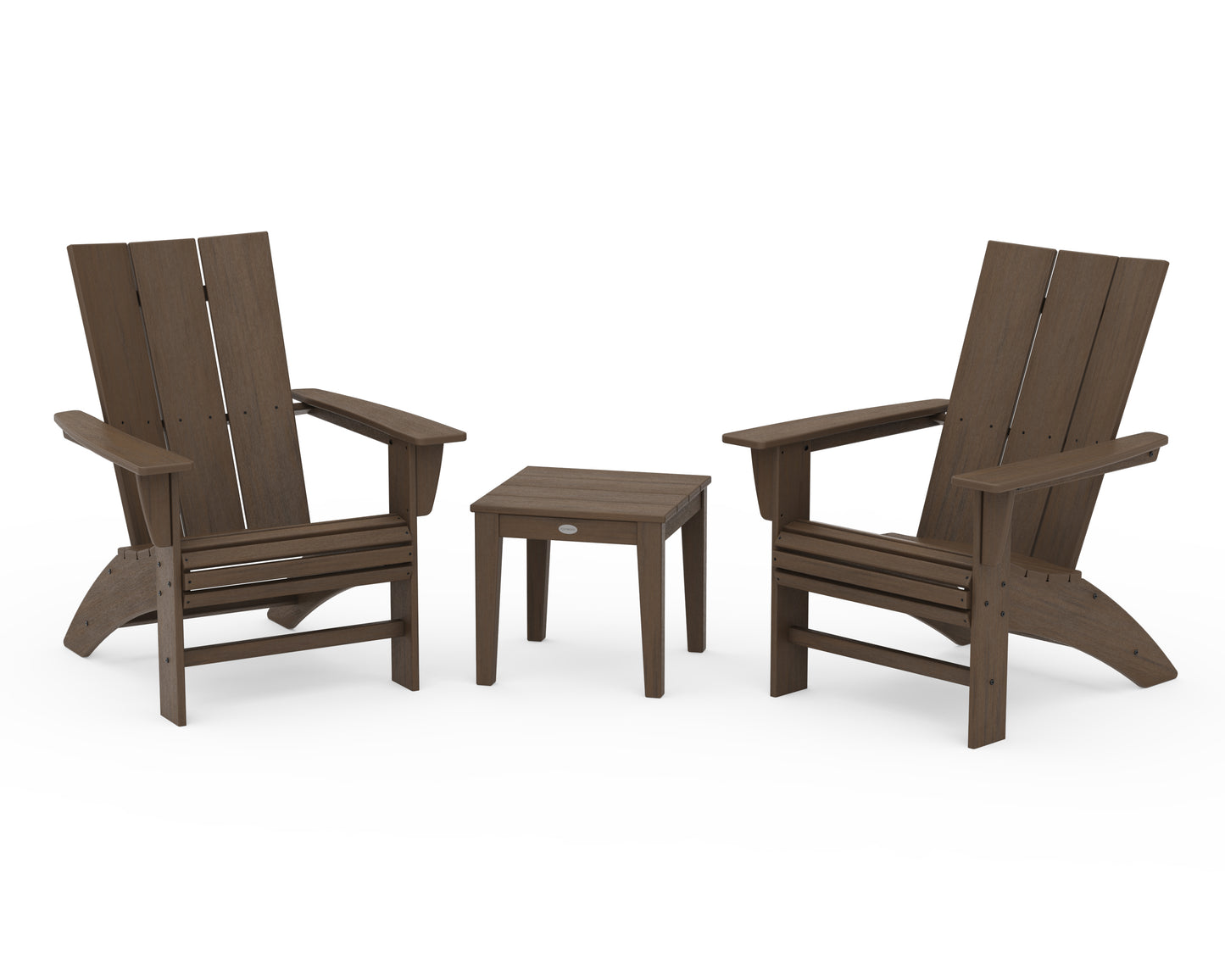 Modern 3-Piece Curveback  Adirondack Set