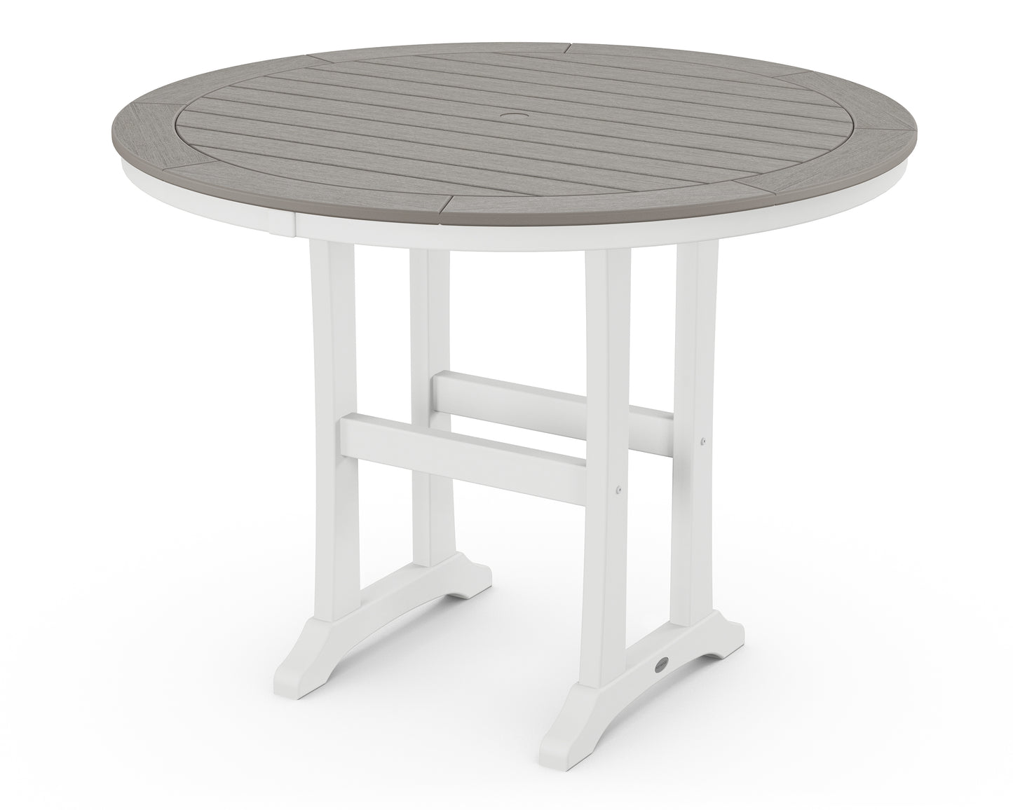 Nautical Trestle 48" Round Counter Table