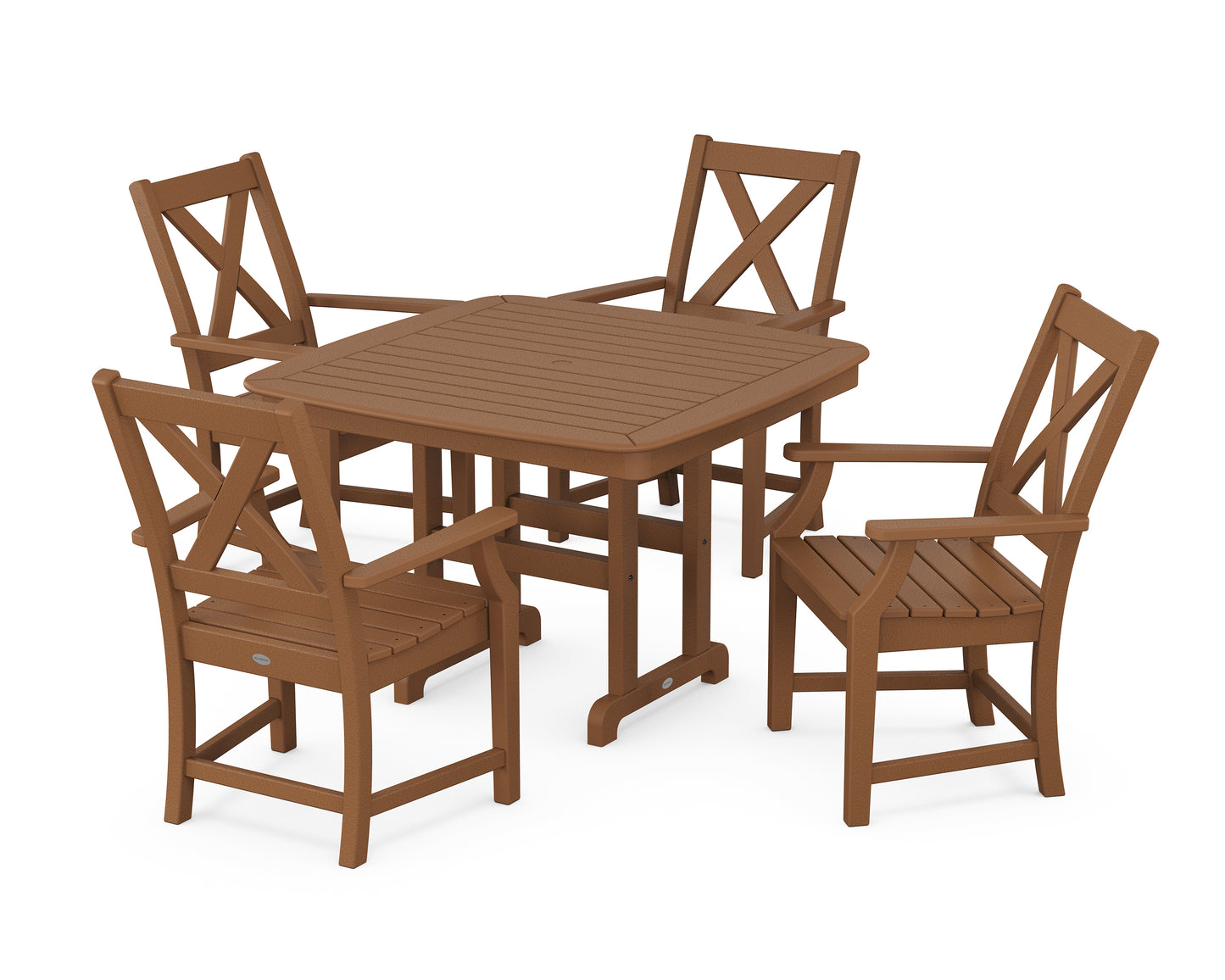 Braxton 5-Piece Dining Set with Trestle Legs