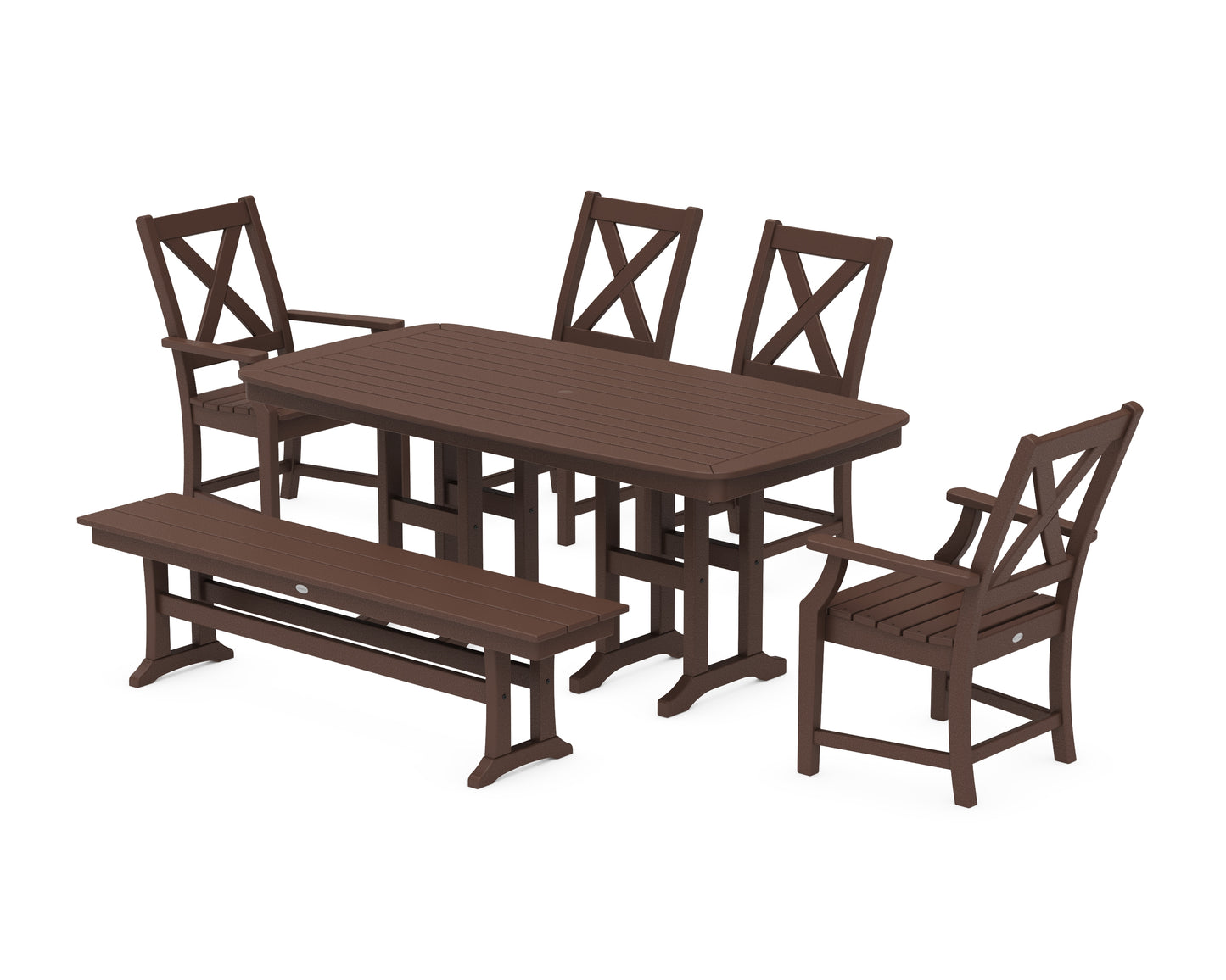 Braxton 6-Piece Dining Set with Bench