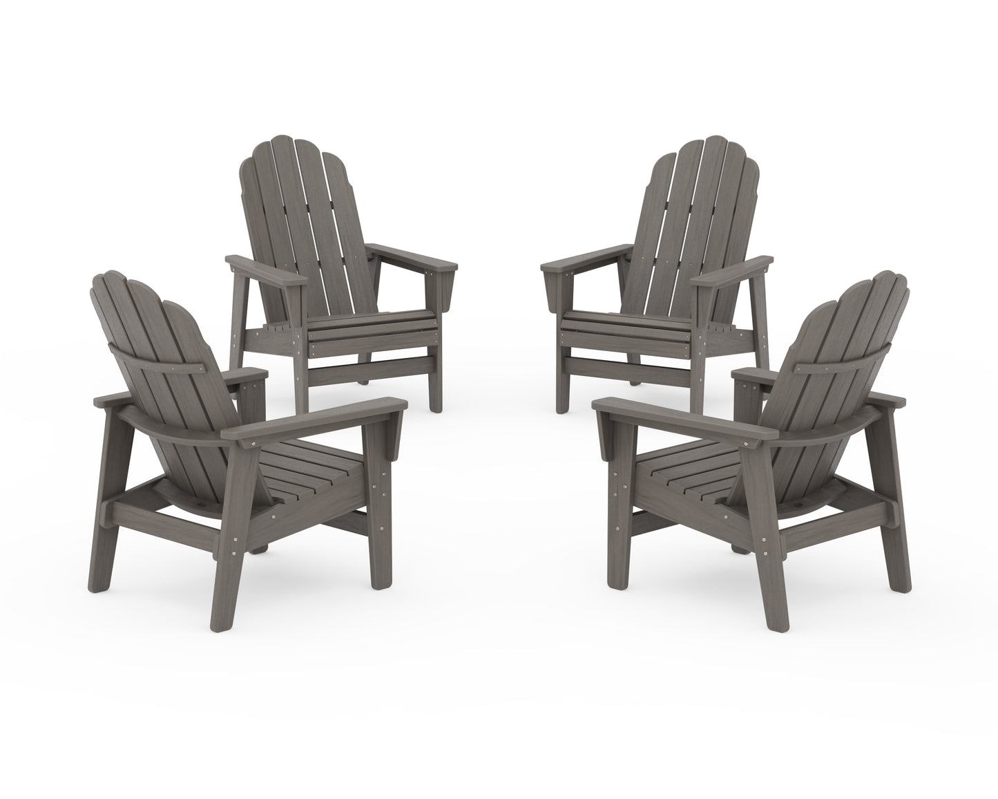 4-Piece Vineyard Grand Upright Adirondack Chair Conversation Set