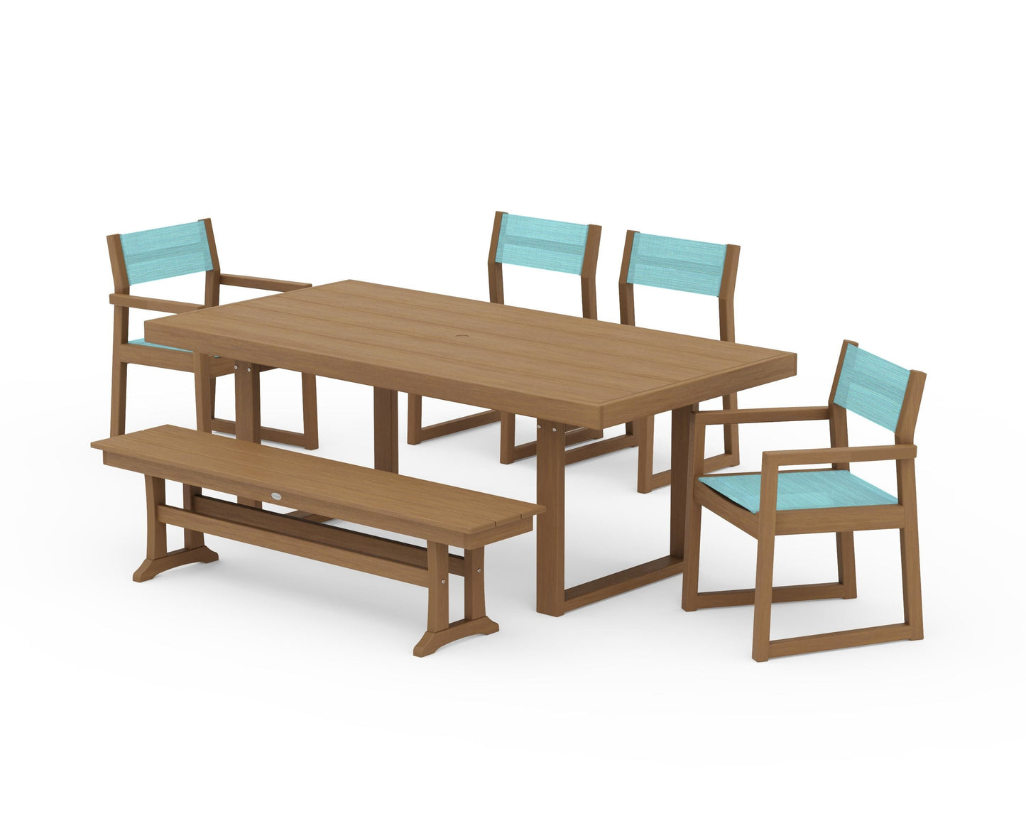 EDGE Sling 6-Piece Dining Set with Bench