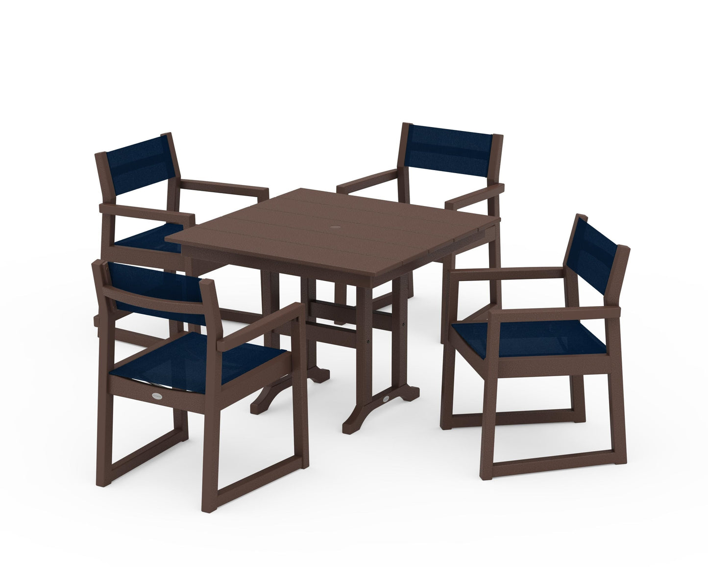 EDGE Sling Arm Chair 5-Piece Farmhouse Dining Set