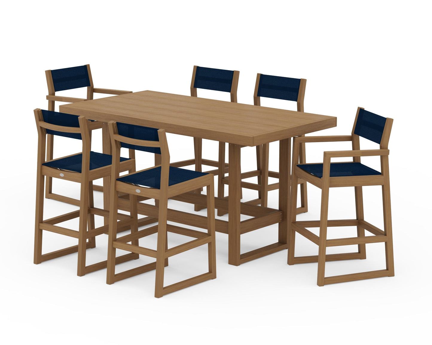 EDGE Sling 7-Piece Bar Table Set