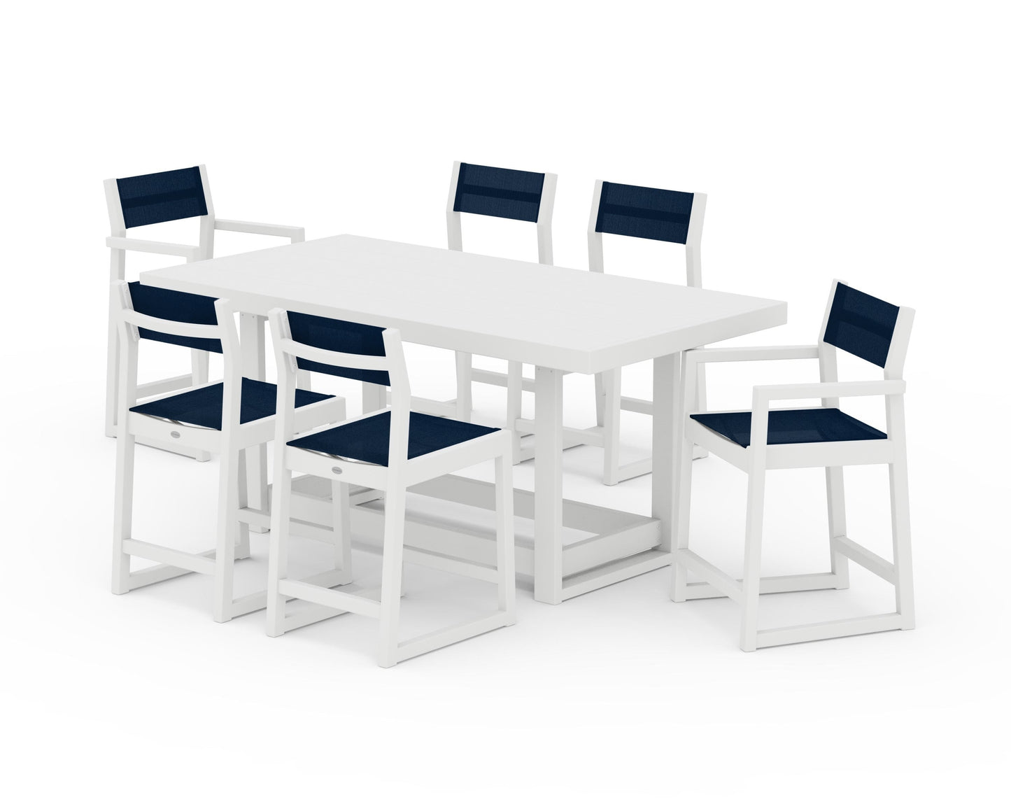 EDGE Sling 7-Piece Counter Table Set