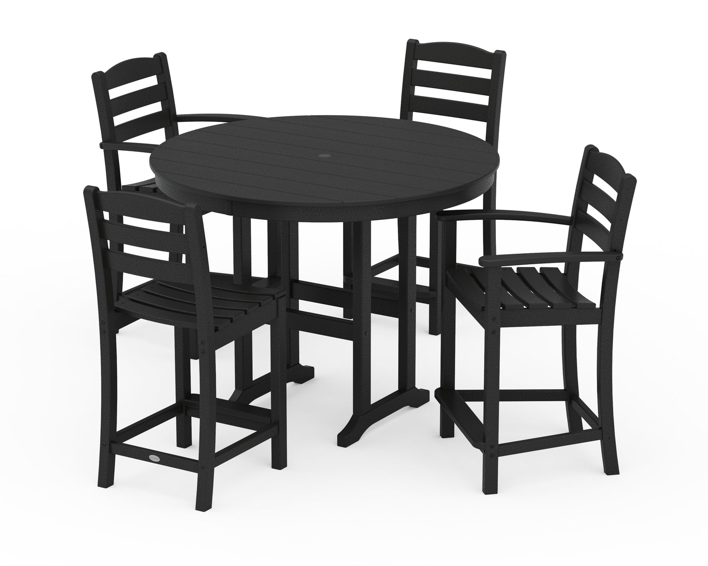 La Casa CafÃ© 5-Piece Round Farmhouse Counter Dining Set