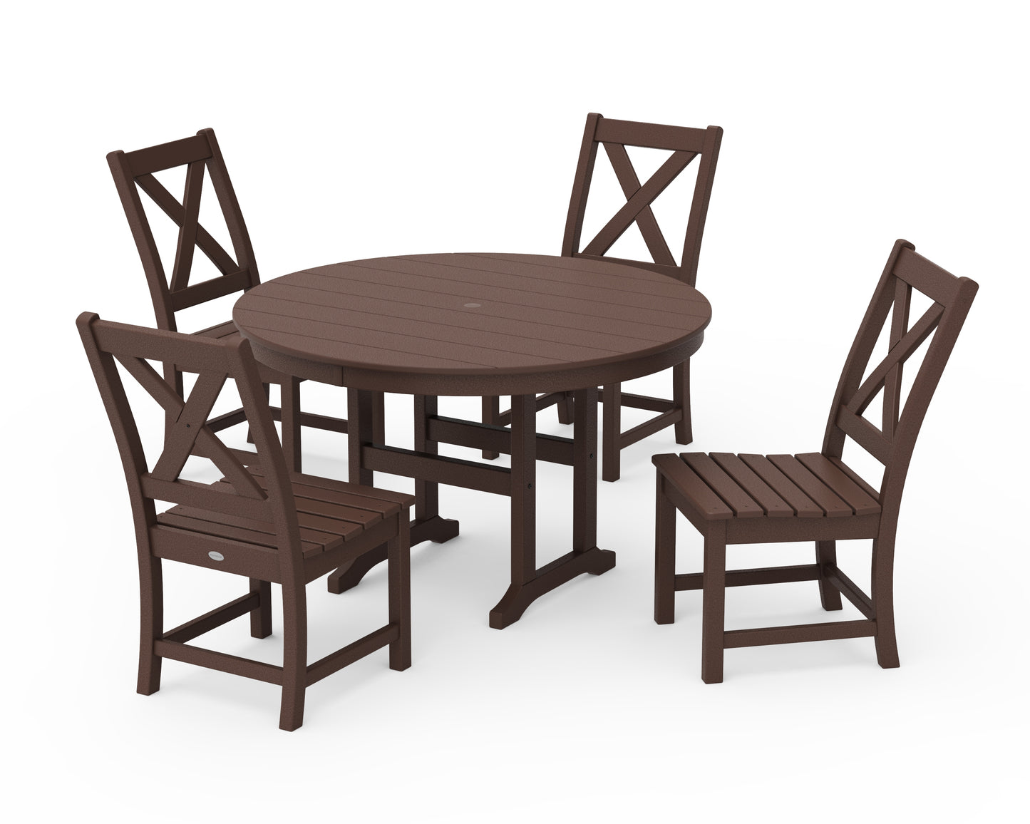 Braxton Side Chair 5-Piece Round Dining Set