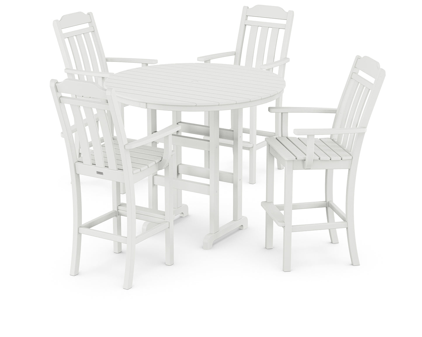 Cottage 5-Piece Round Farmhouse Bar Set