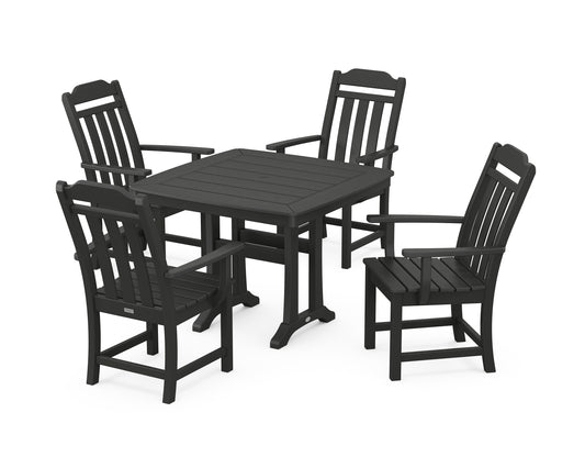 Country Living 5-Piece Dining Set with Trestle Legs