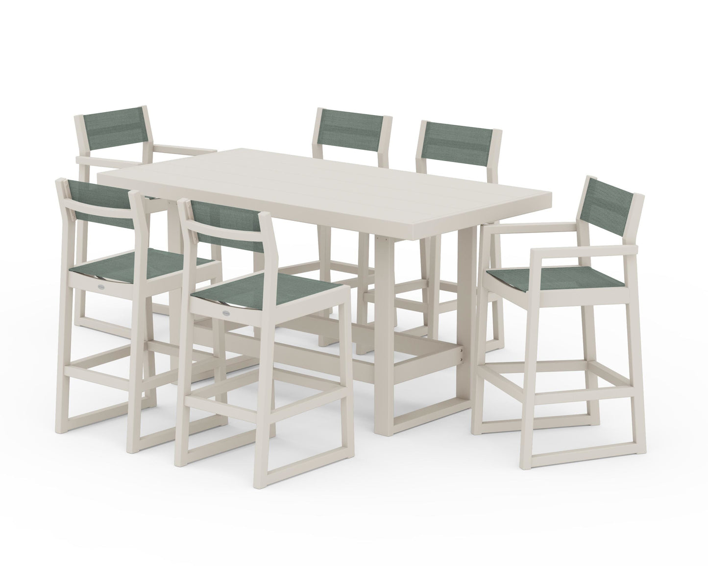 EDGE Sling 7-Piece Bar Table Set