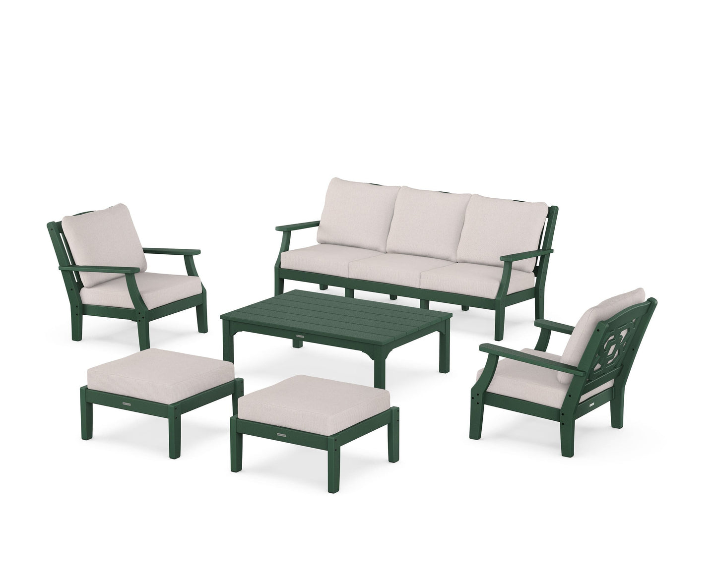 Chinoiserie 6-Piece Lounge Sofa Set