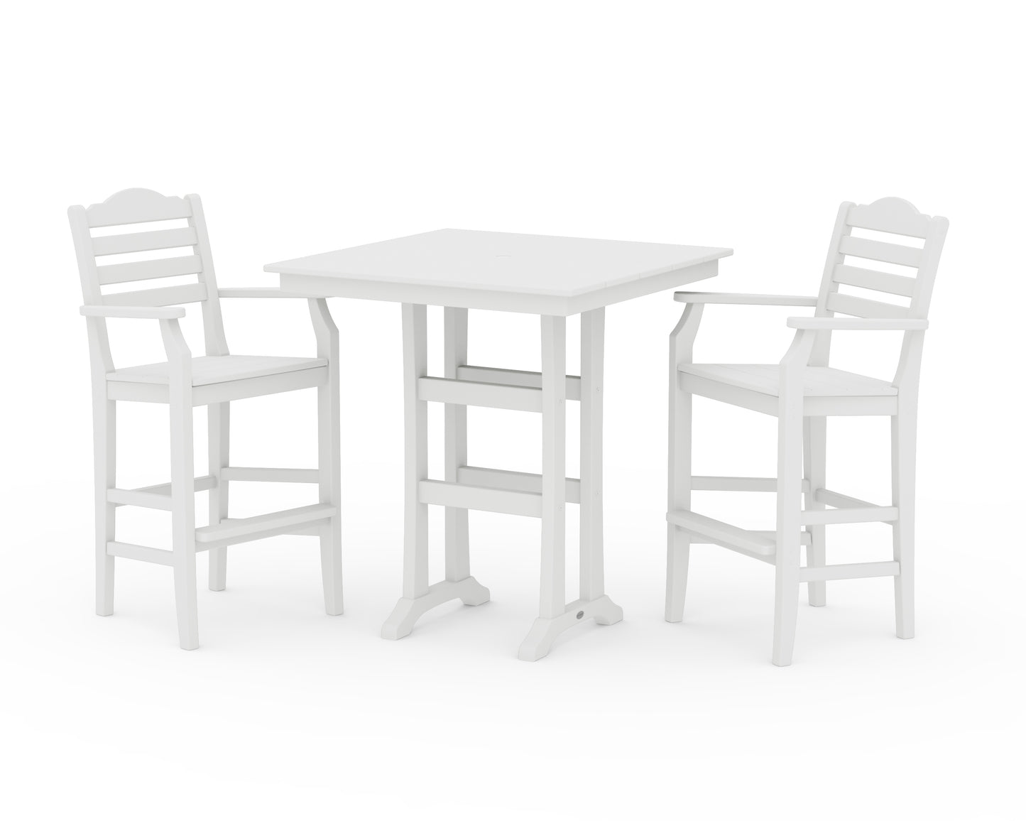 Savannah 3-Piece Farmhouse Bar Set with Trestle Legs