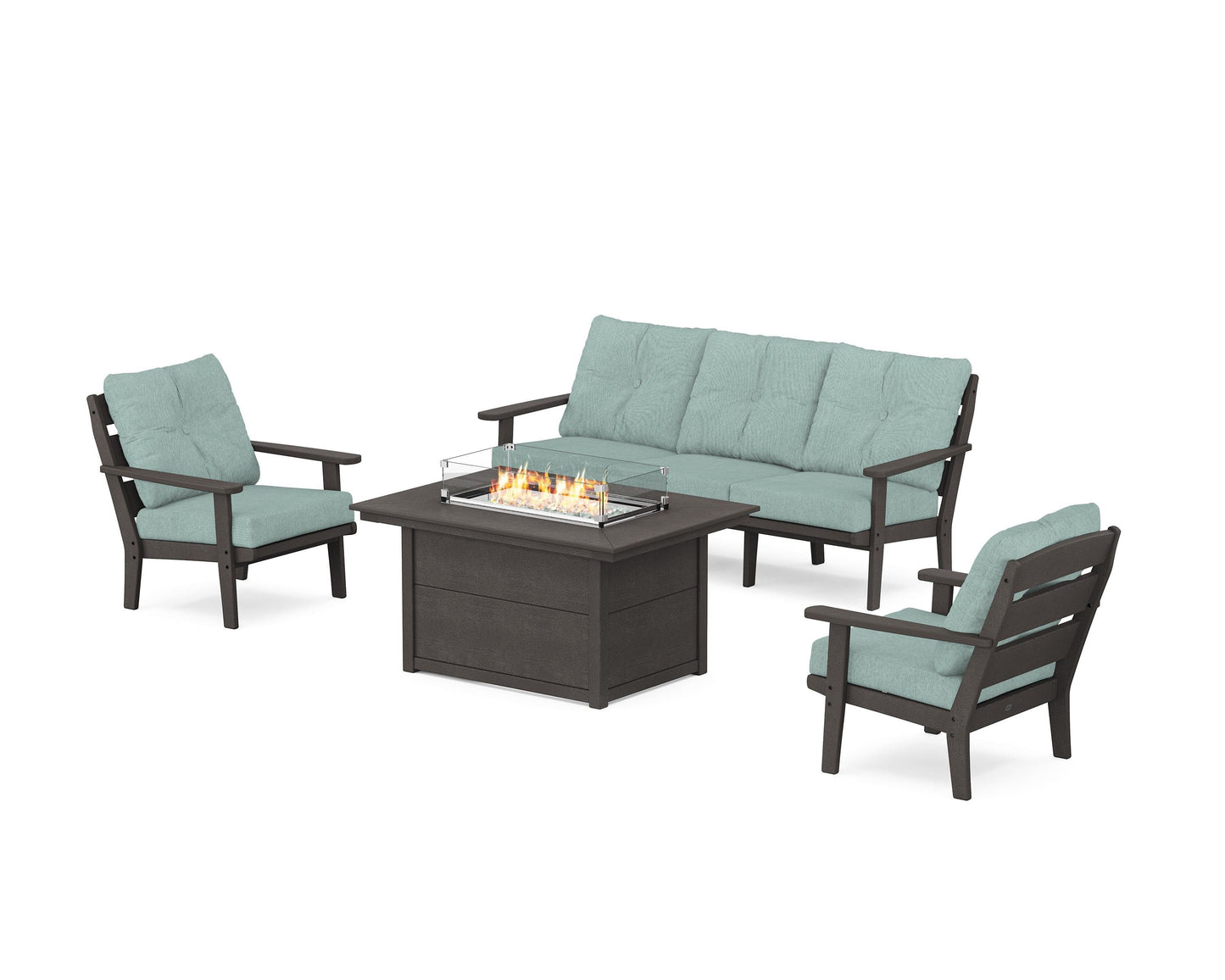 Lakeside Deep Seating Fire Pit Table Set