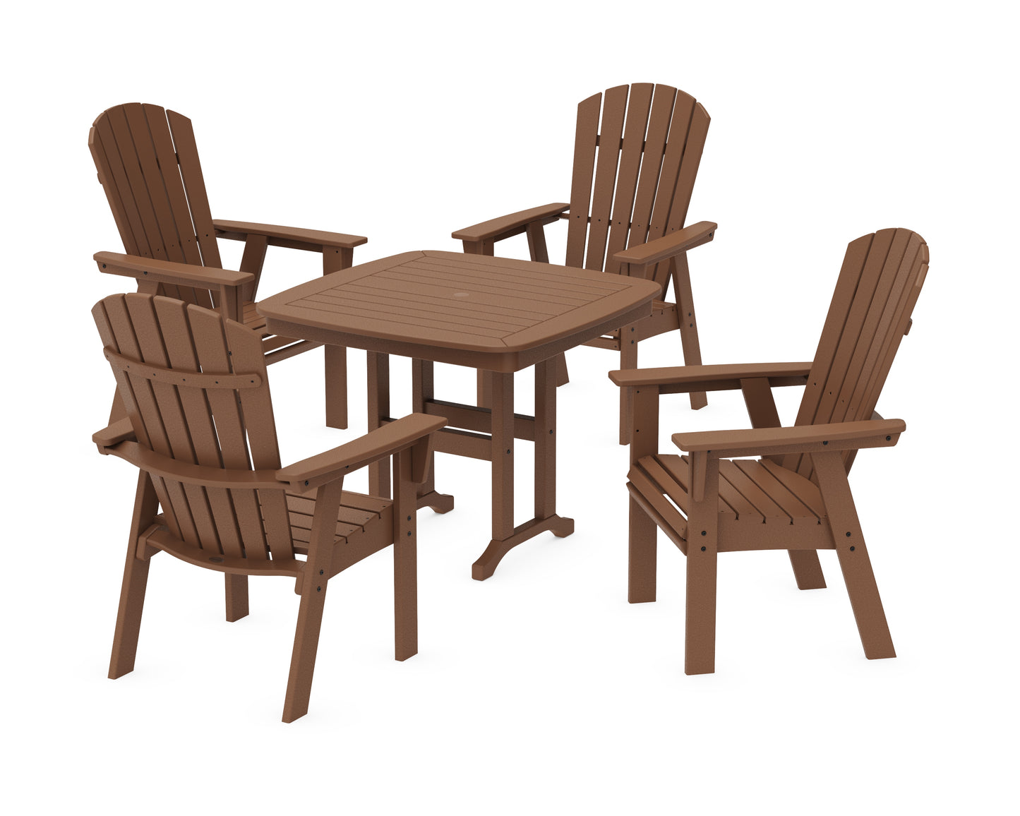Nautical Curveback Adirondack 5-Piece Dining Set