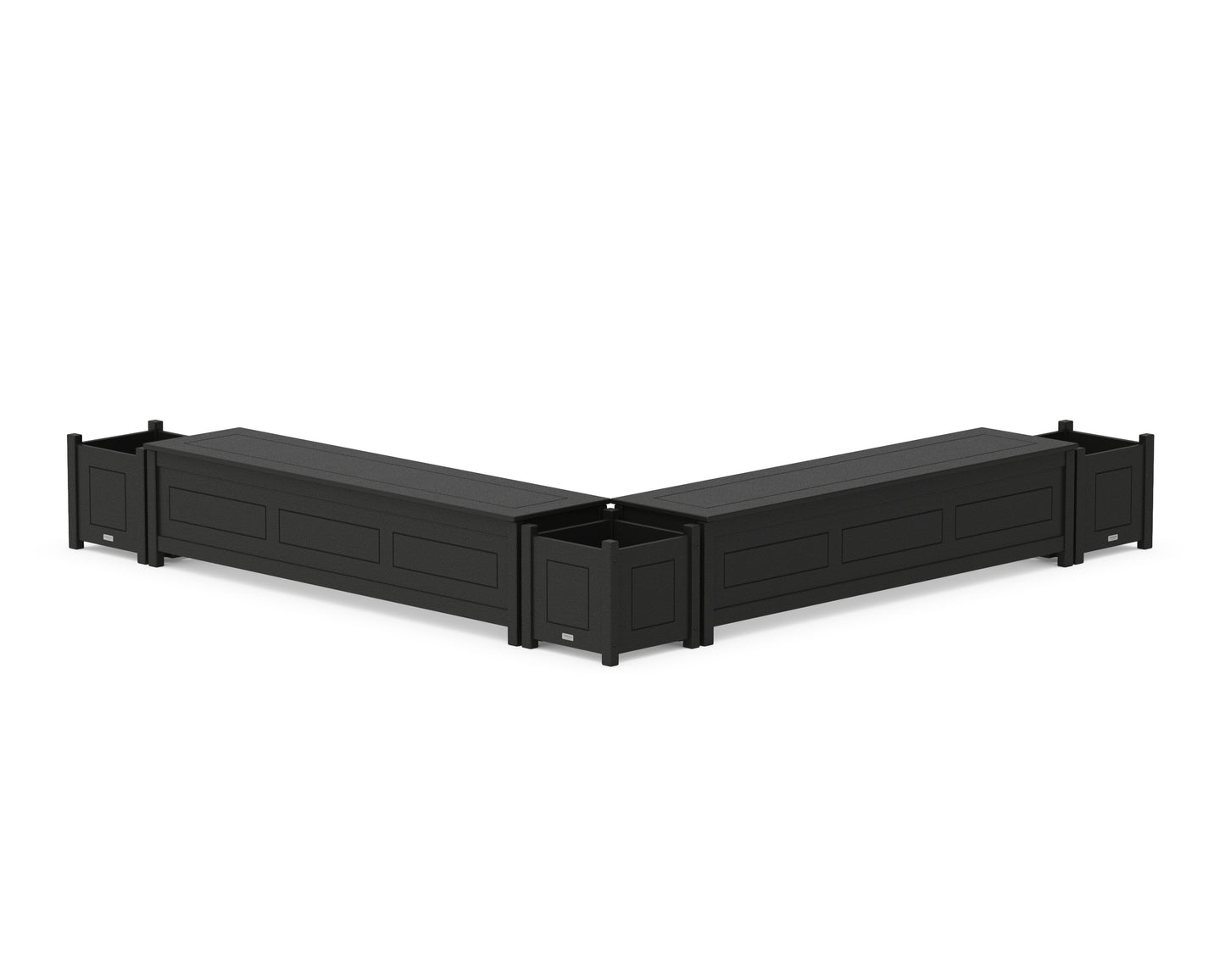 72" Country Living L- Shaped Planter Storage Bench Corner Set