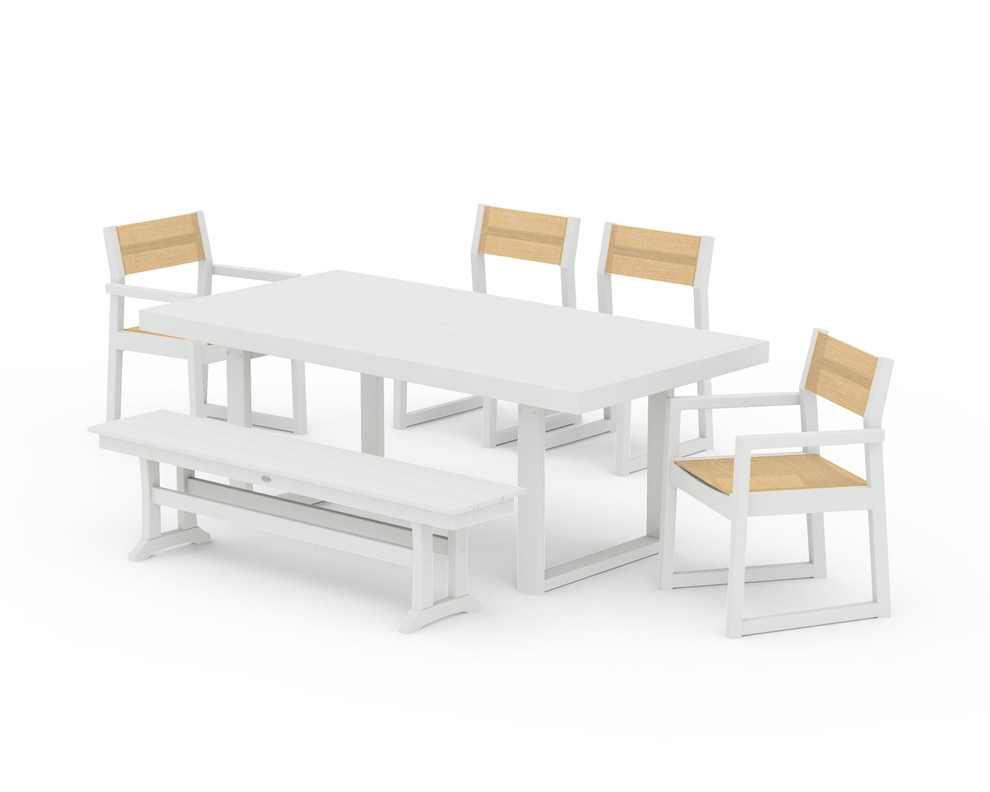 EDGE Sling 6-Piece Dining Set with Bench