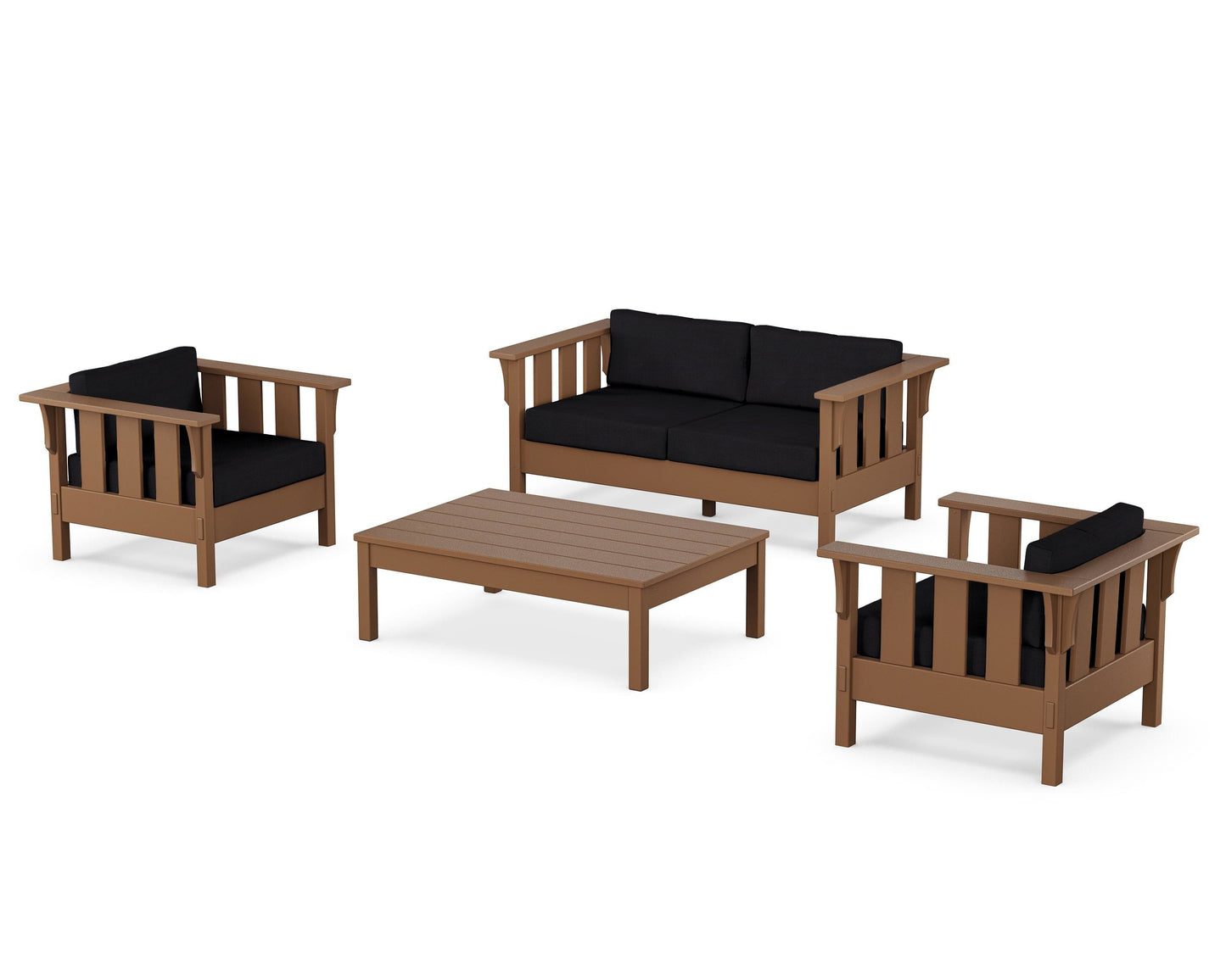 Acadia 4-Piece Deep Seating Set with Loveseat