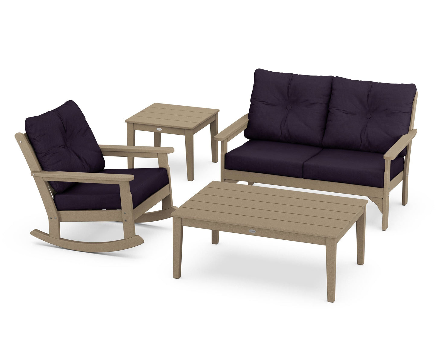 Vineyard 4-Piece Deep Seating Rocker Set