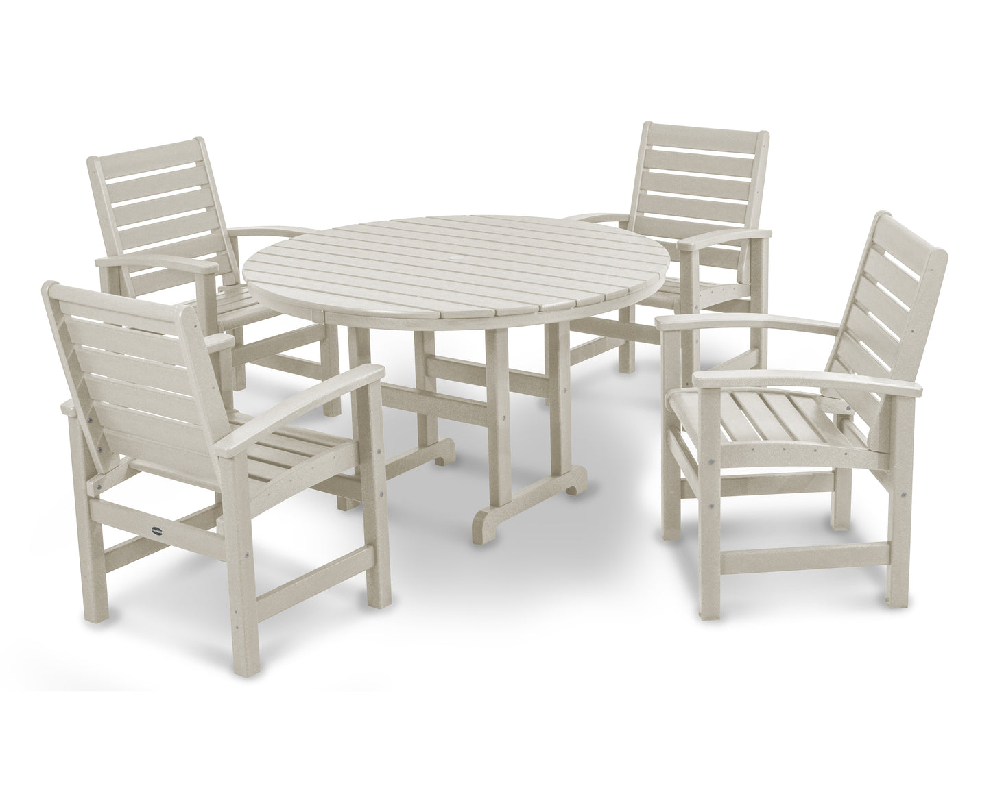 Signature 5-Piece Round Farmhouse Dining Set