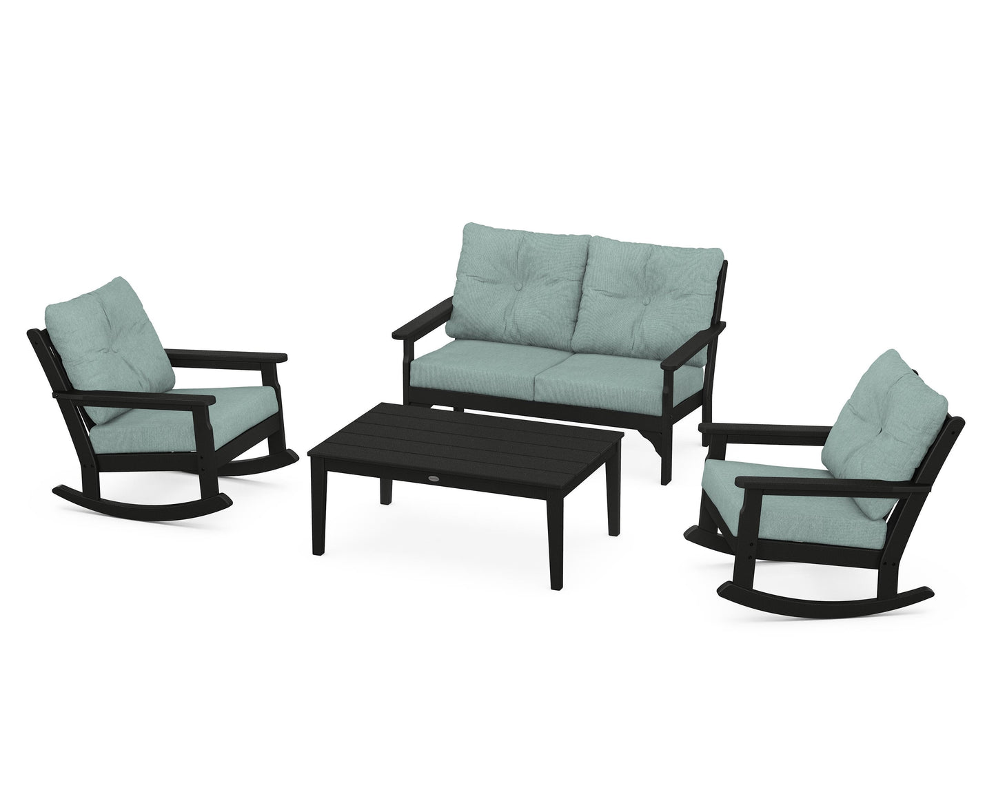 Vineyard 4-Piece Deep Seating Rocking Chair Set