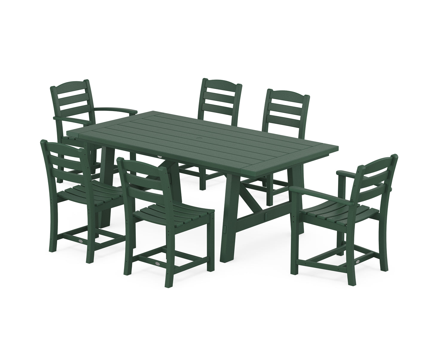 La Casa CafÃ© 7-Piece Rustic Farmhouse Dining Set