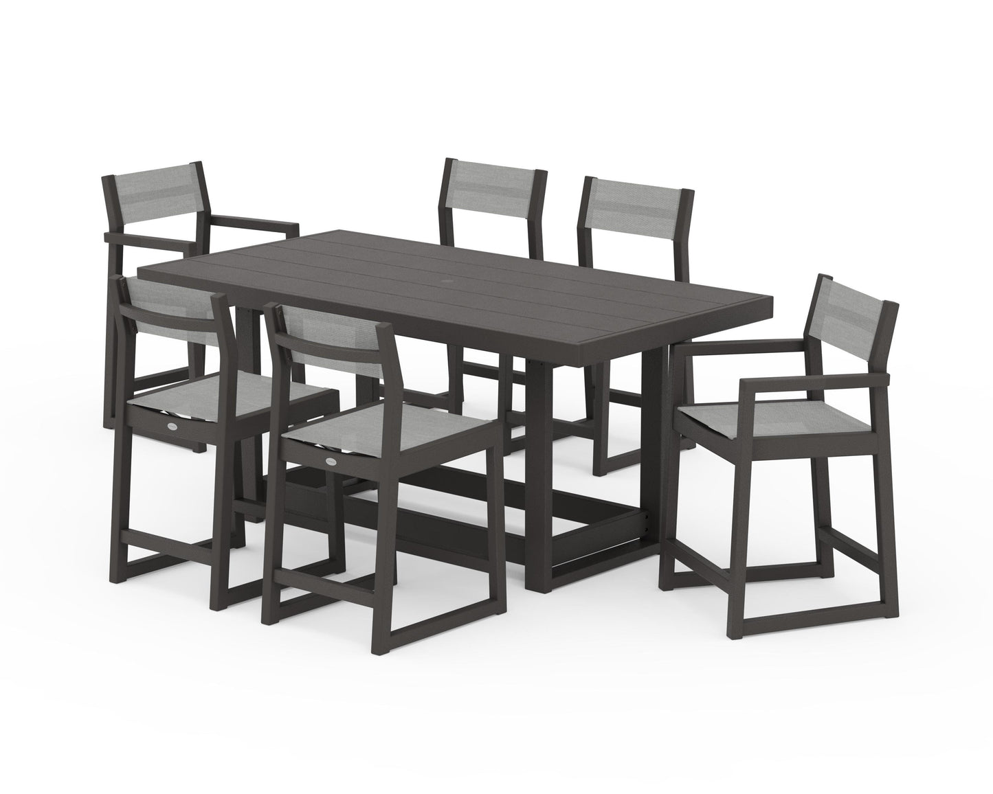 EDGE Sling 7-Piece Counter Table Set