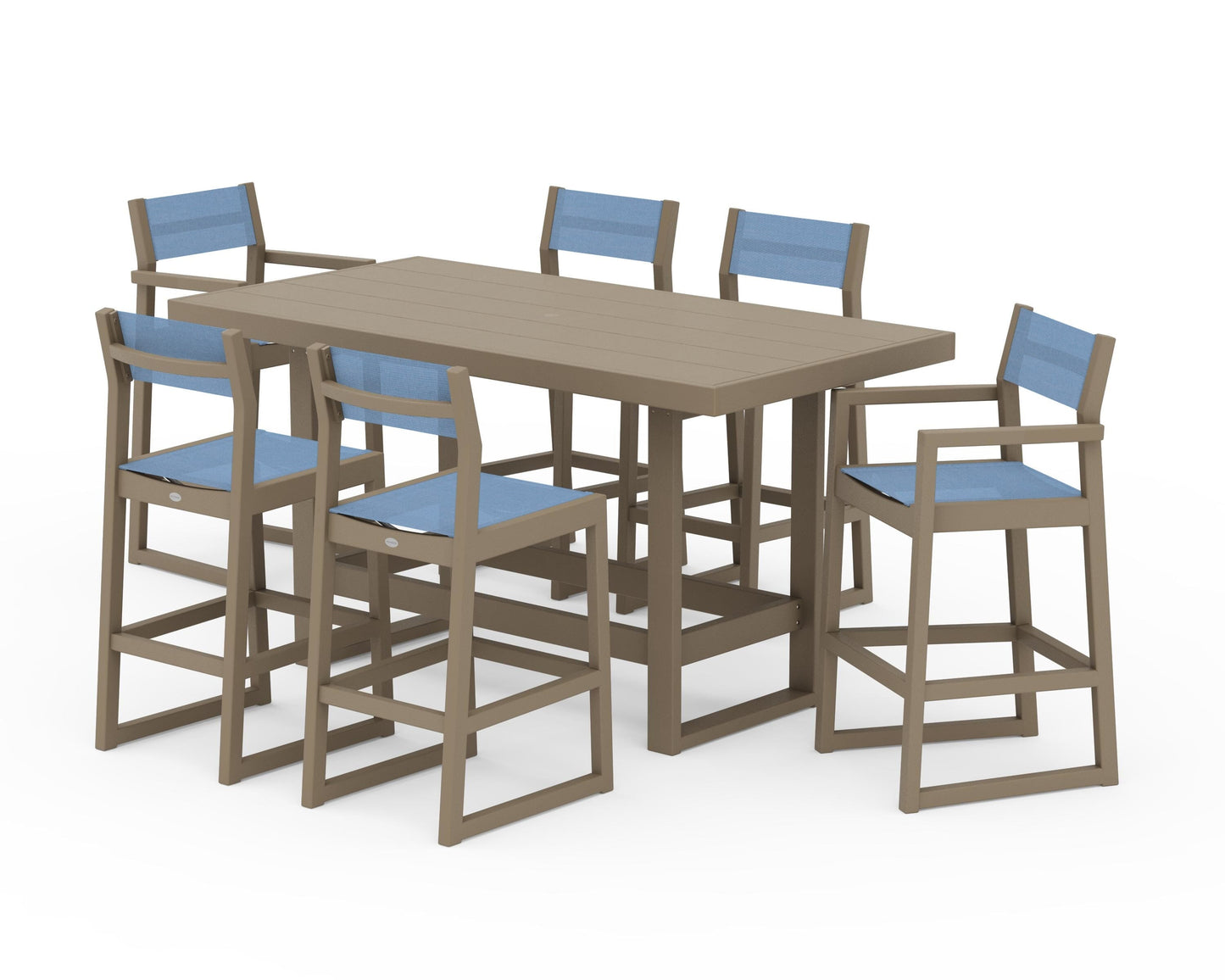 EDGE Sling 7-Piece Bar Table Set