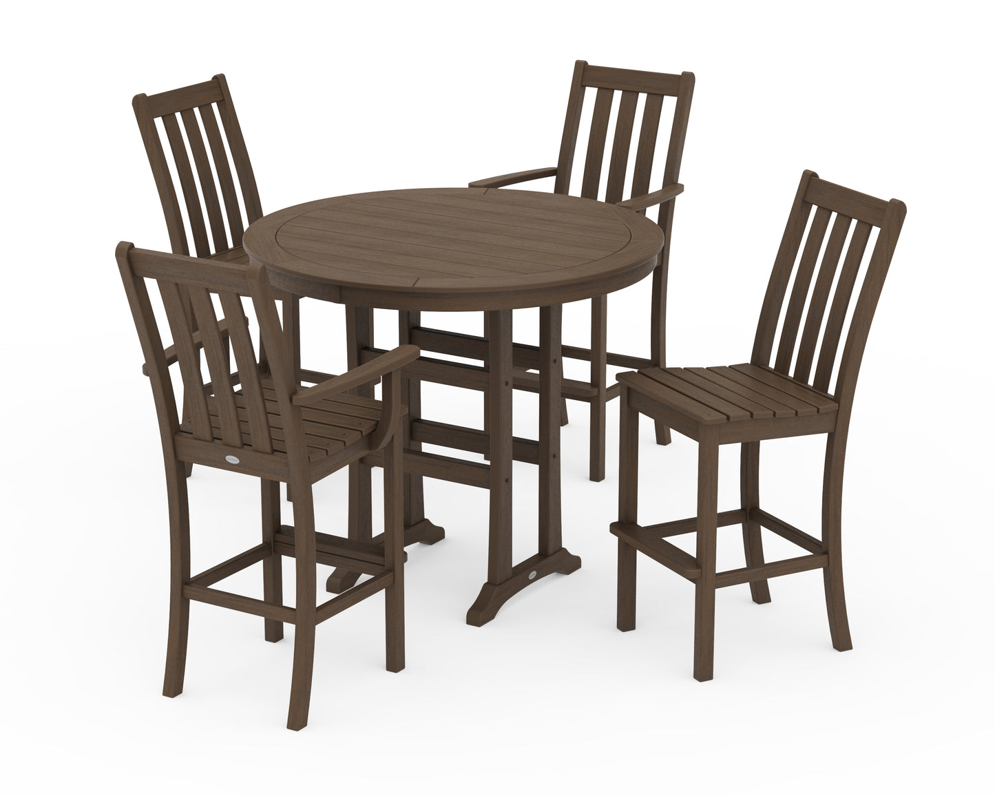 Vineyard 5-Piece Nautical Trestle Bar Set