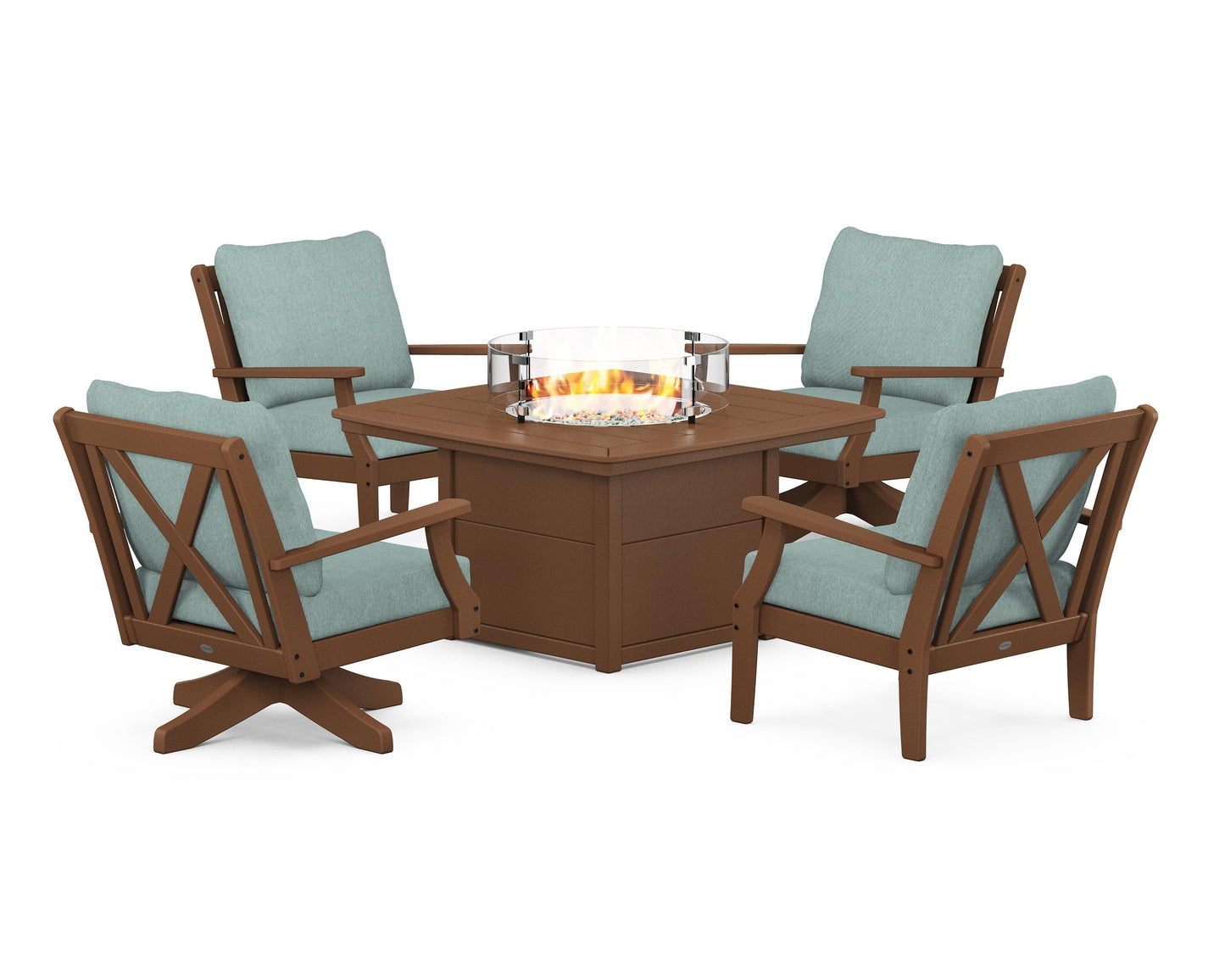 Braxton 5-Piece Deep Seating Set with Fire Table