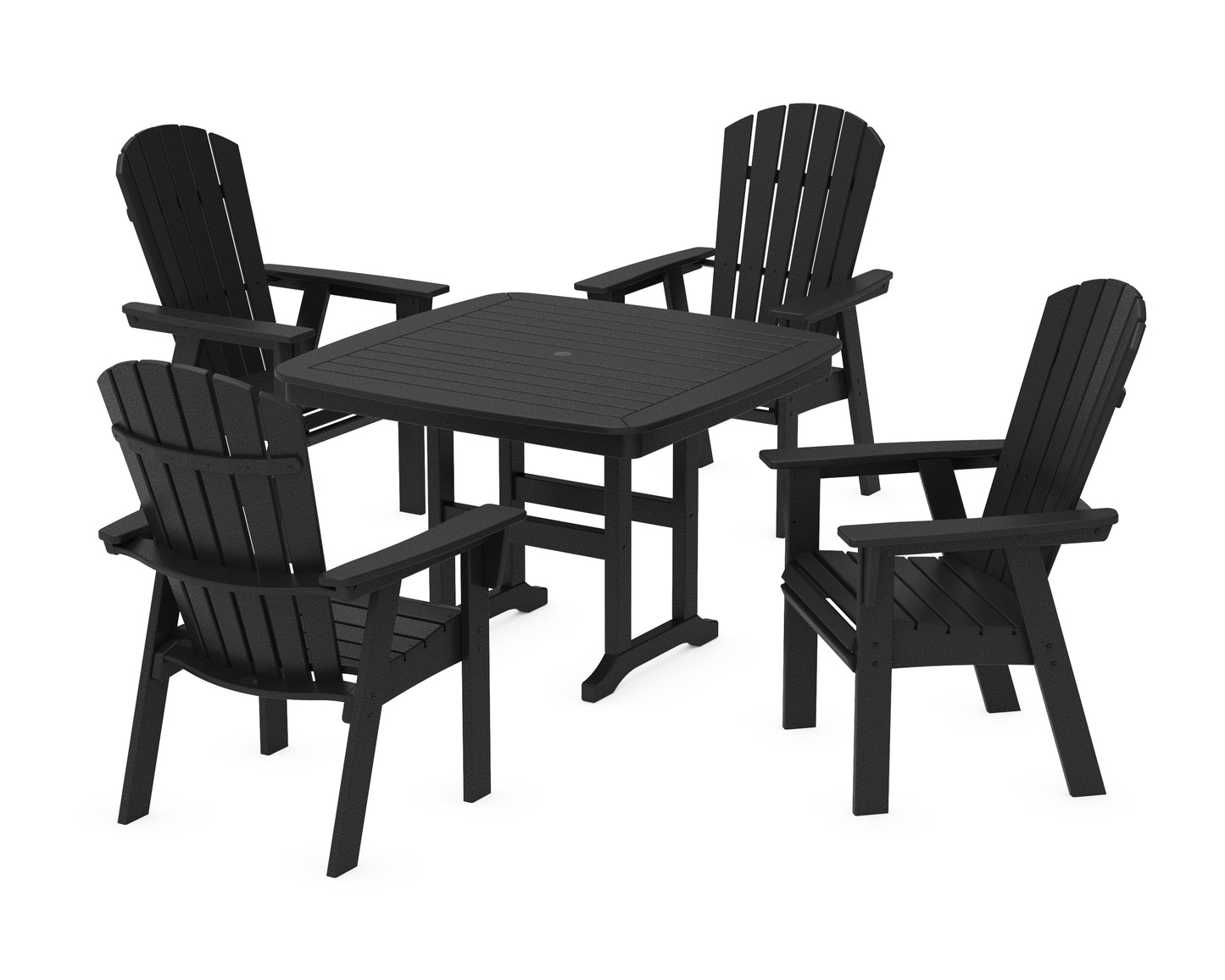 Nautical Curveback Adirondack 5-Piece Dining Set