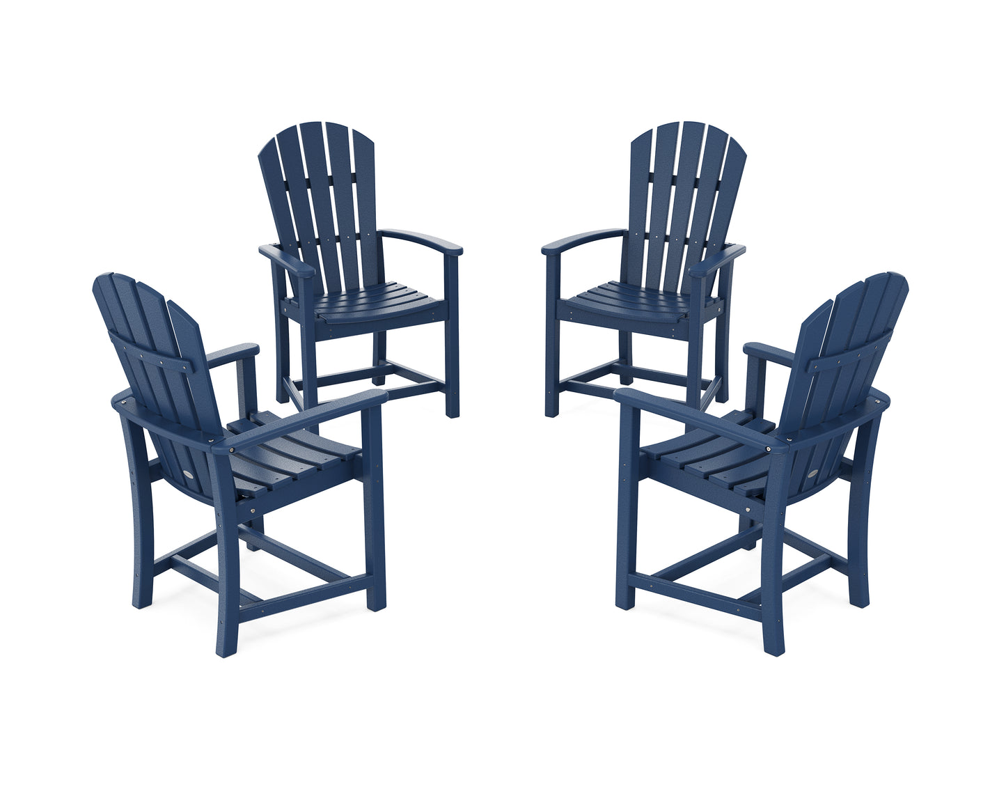 Palm Coast 4-Piece Upright Adirondack Conversation Set