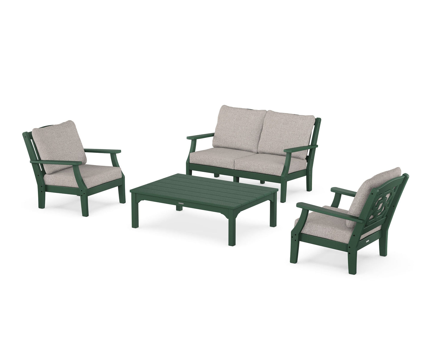 Chinoiserie 4-Piece Deep Seating Set with Loveseat