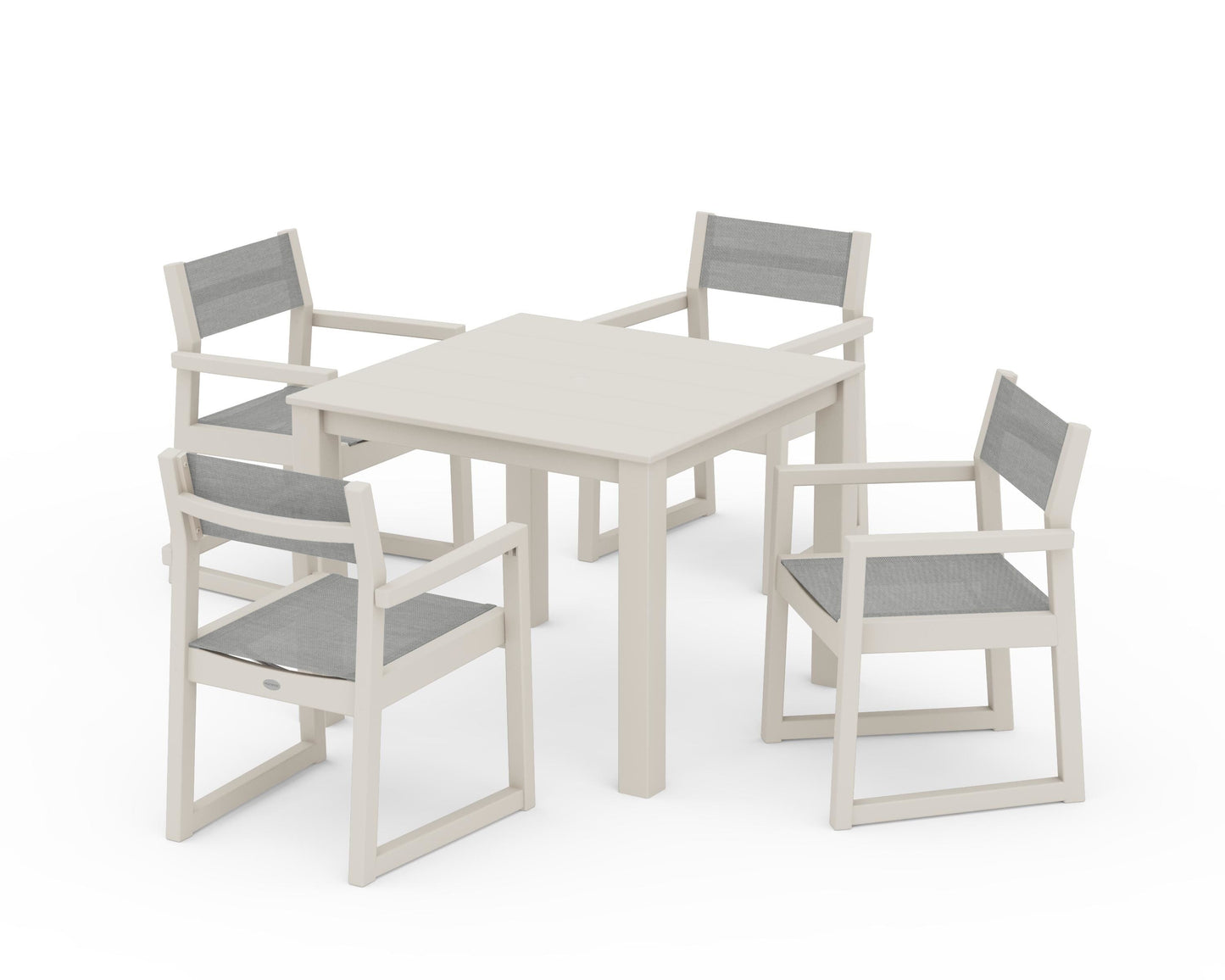 EDGE Sling Arm Chair 5-Piece Parsons Dining Set