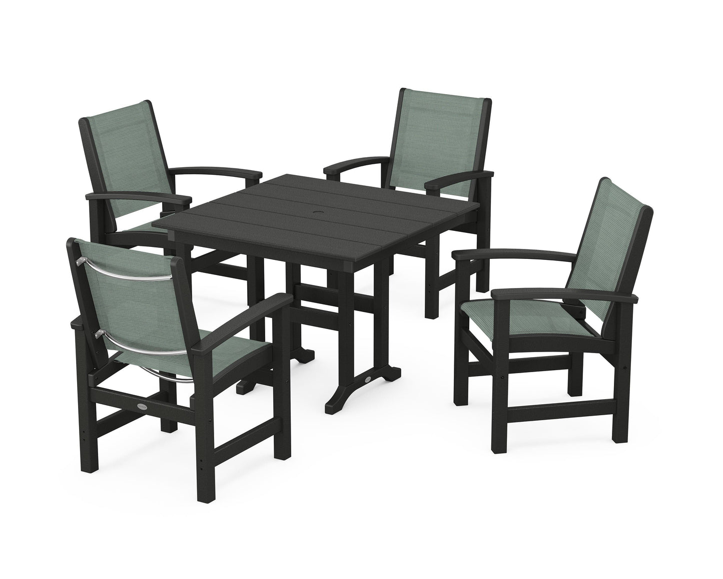 Coastal 5-Piece Farmhouse Dining Set
