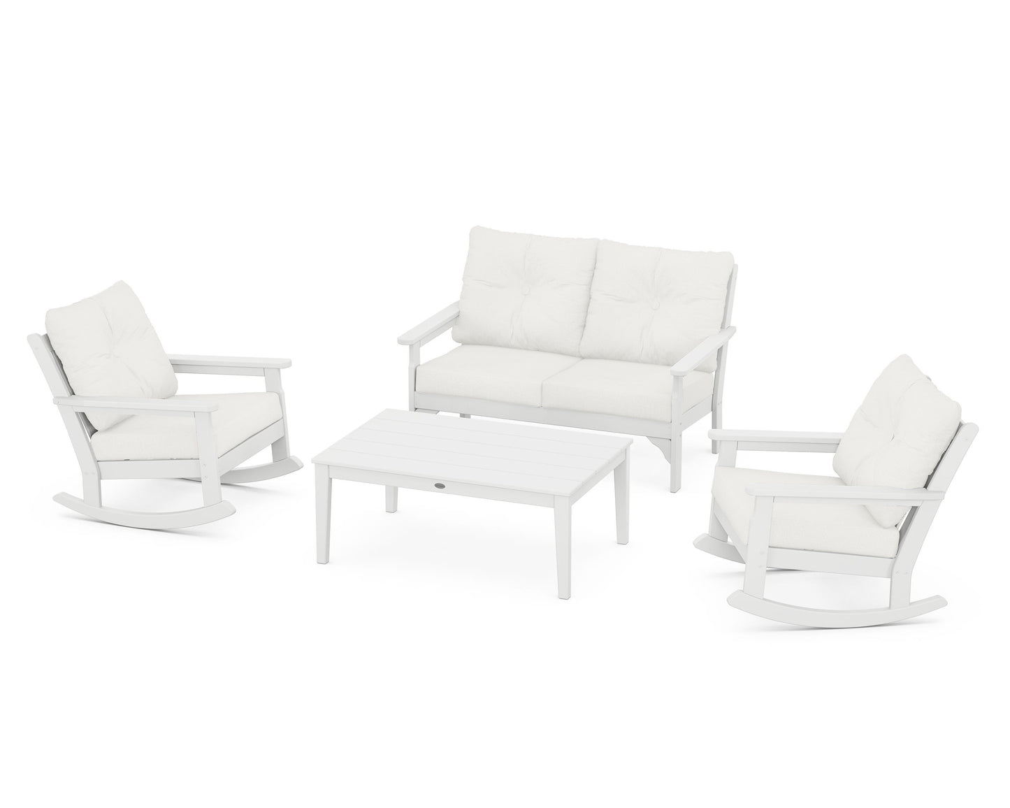 Vineyard 4-Piece Deep Seating Rocking Chair Set