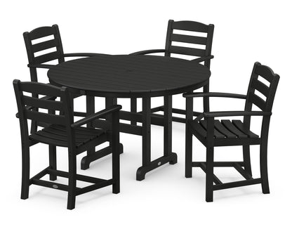 La Casa Cafâ€š 5-Piece Round Farmhouse Dining Set