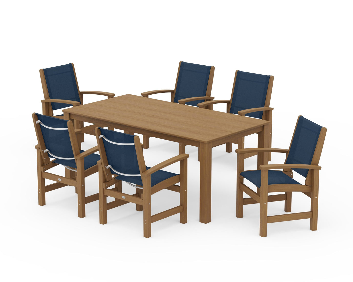 Coastal 7-Piece Parsons Dining Set